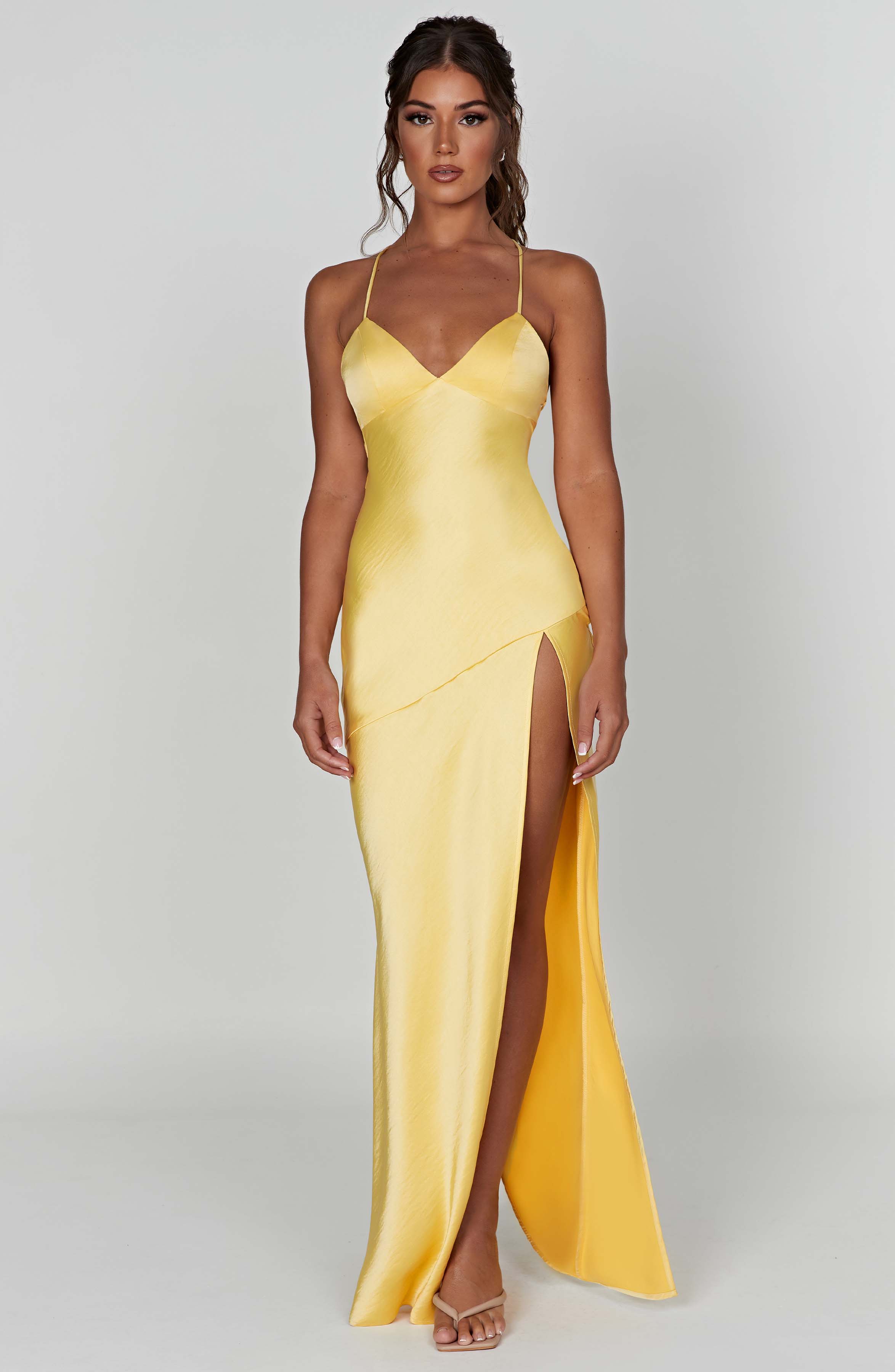 Isobel Maxi Dress - Lemon - Napalia