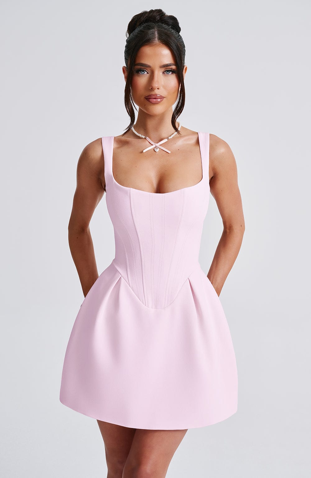 Janiyah Mini Dress - Blush - Napalia
