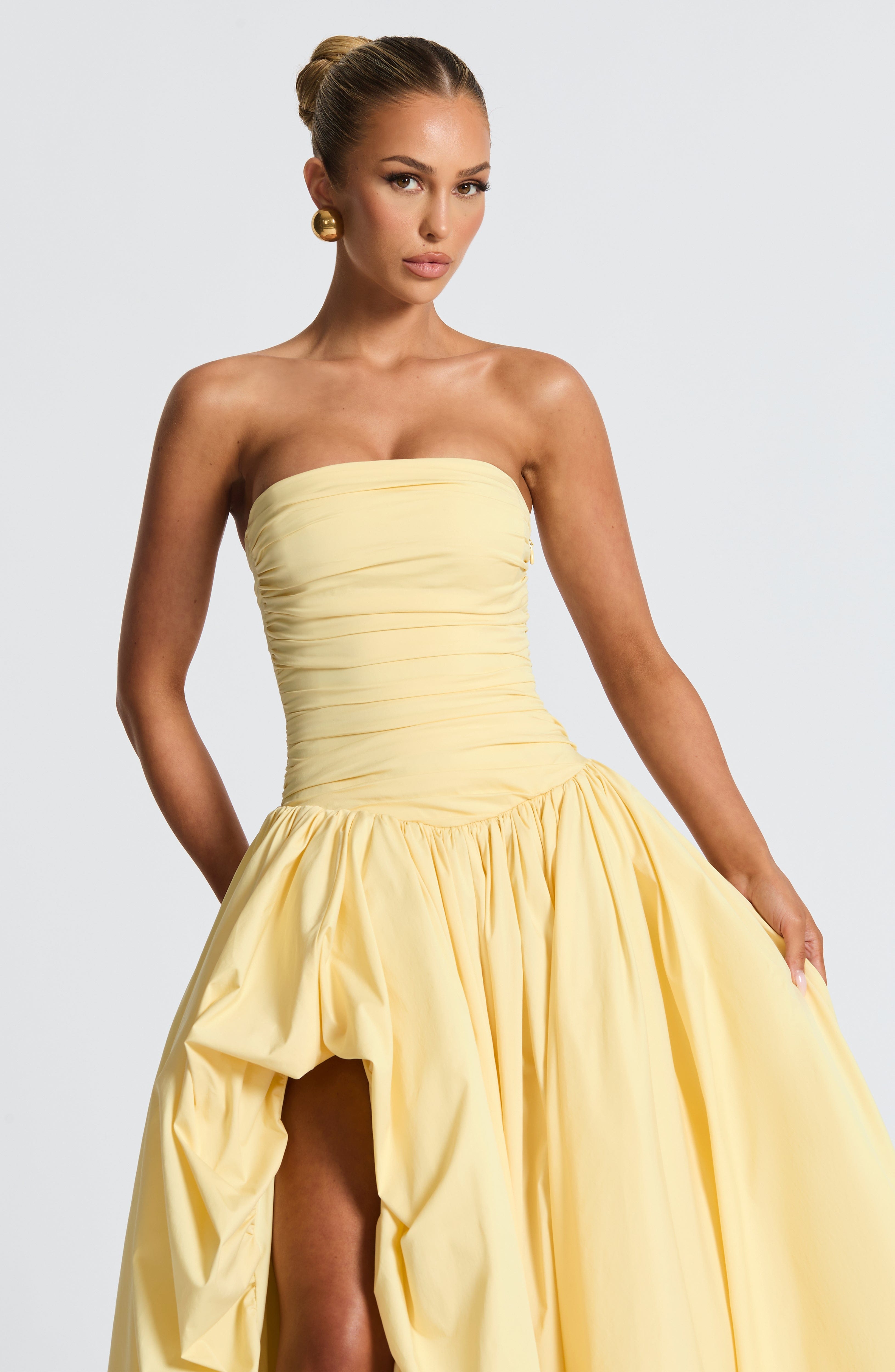 Jillian Maxi Dress - Lemon - Napalia
