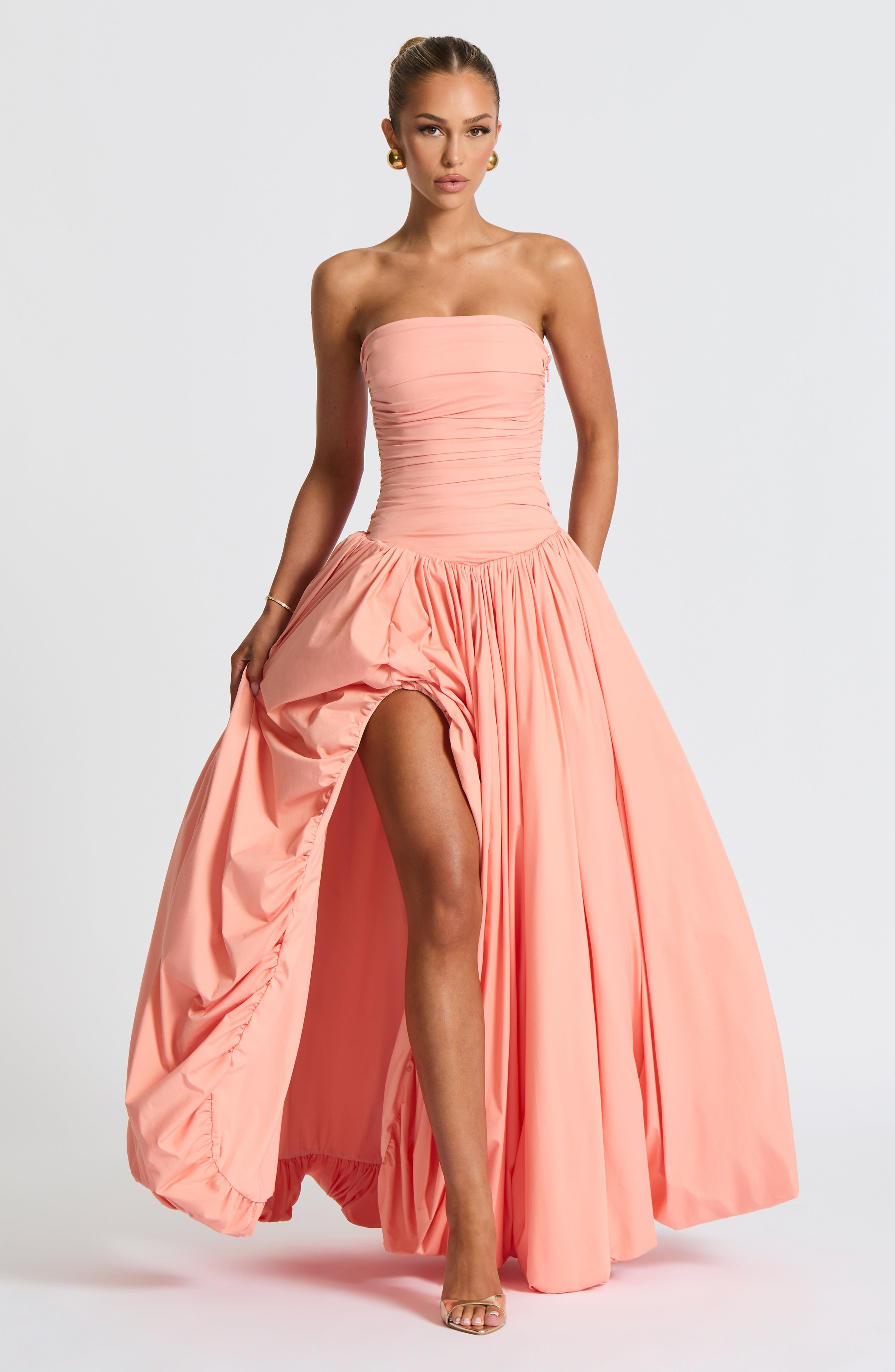 Jillian Maxi Dress - Peach - Napalia