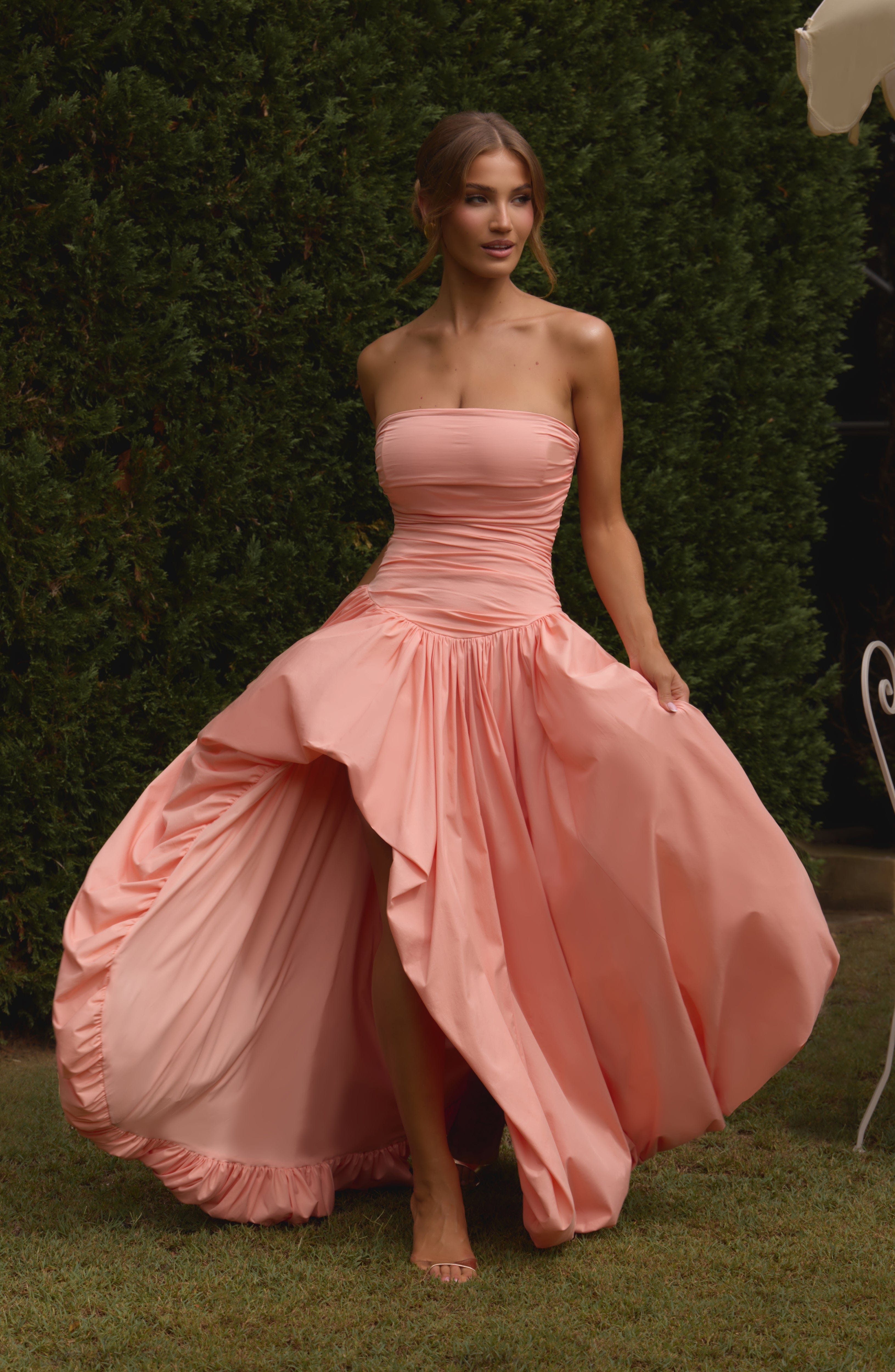 Jillian Maxi Dress - Peach - Napalia