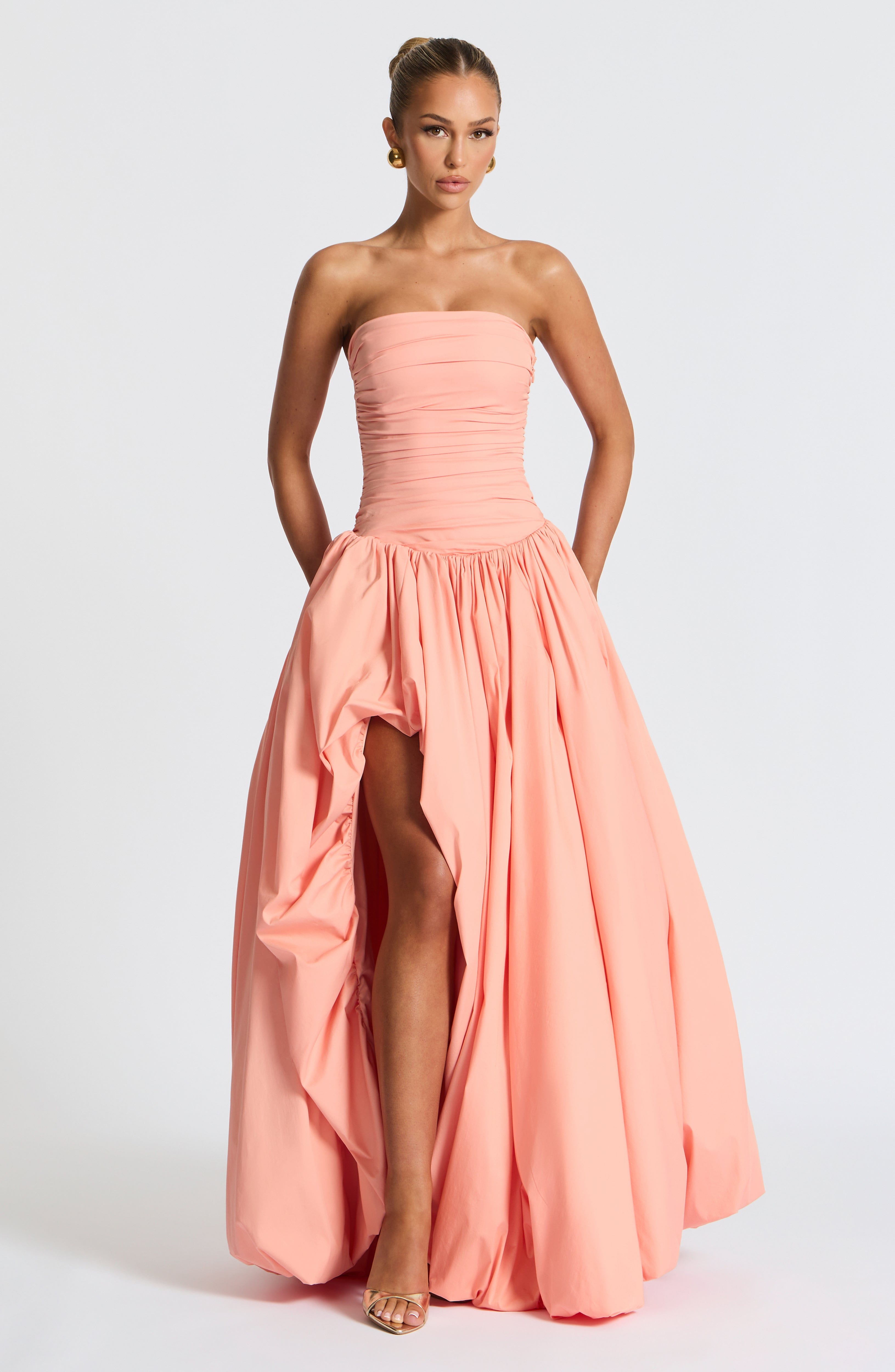 Jillian Maxi Dress - Peach - Napalia