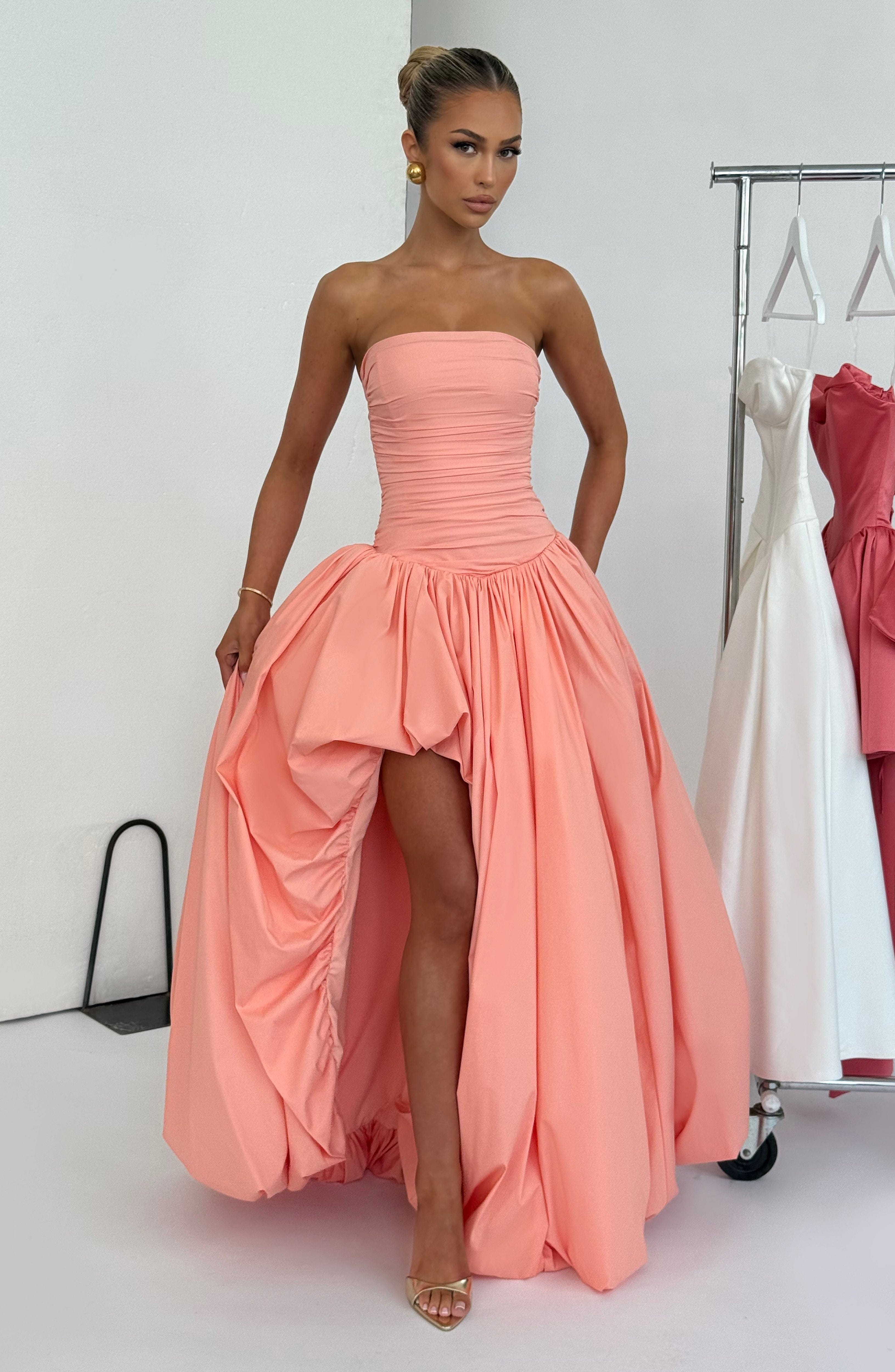 Jillian Maxi Dress - Peach - Napalia