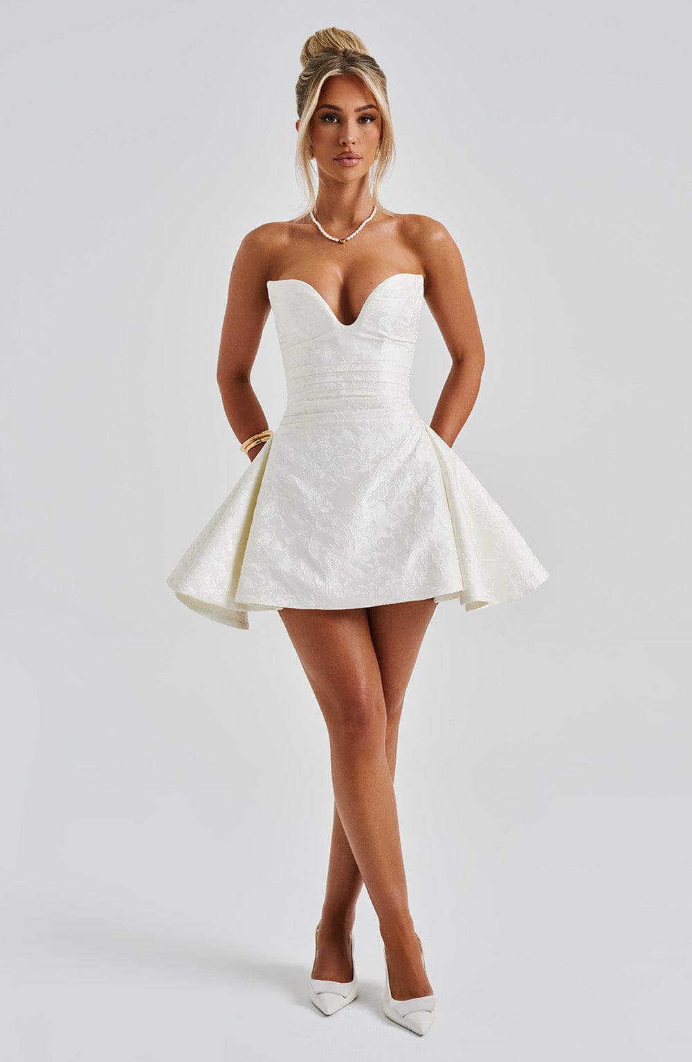 Joan Playsuit - Ivory - Napalia