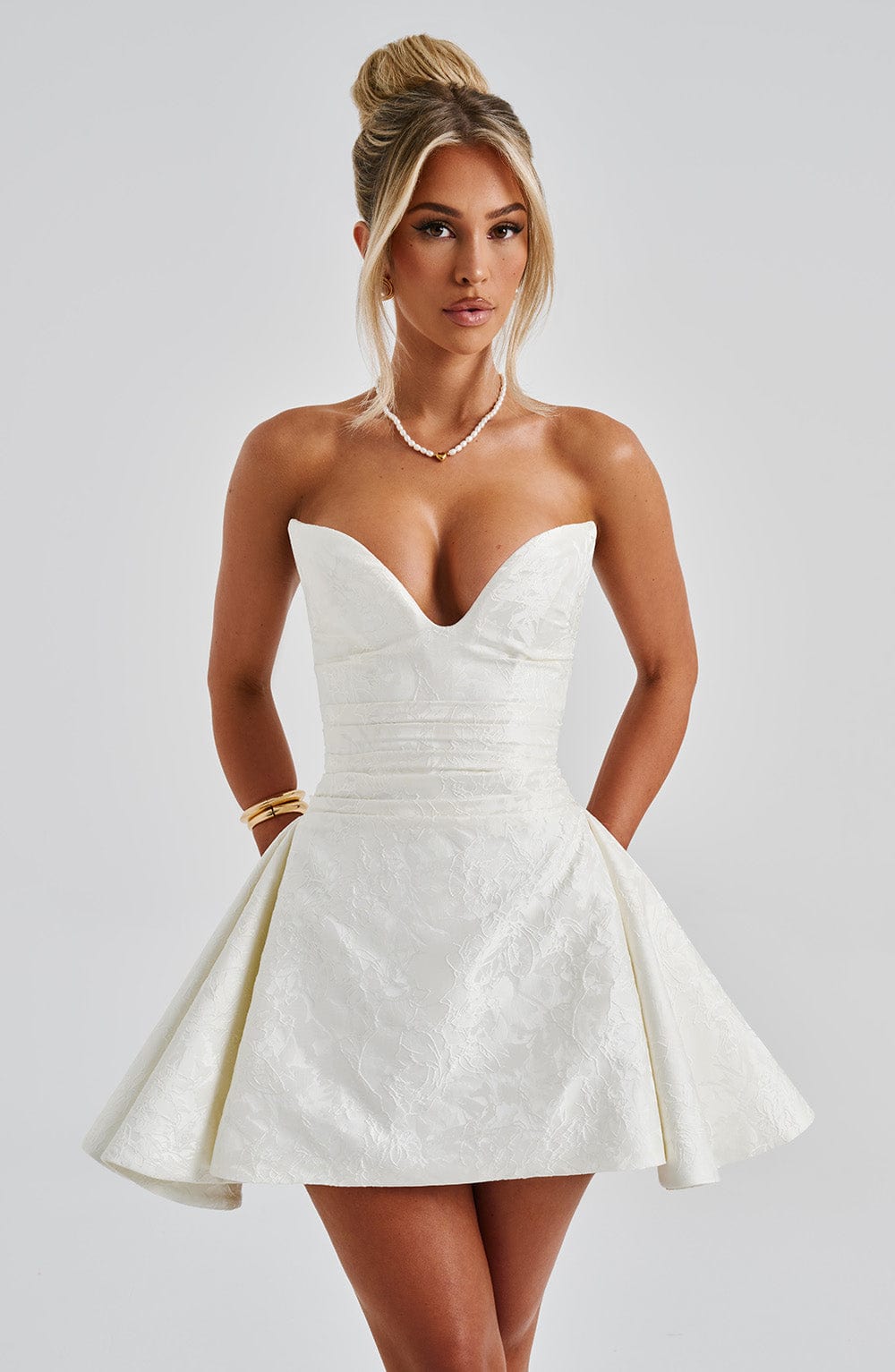 Joan Playsuit - Ivory - Napalia