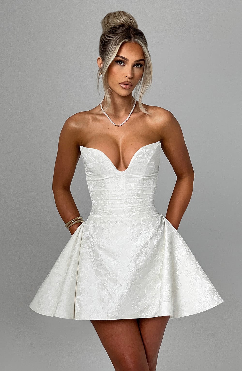 Joan Playsuit - Ivory - Napalia