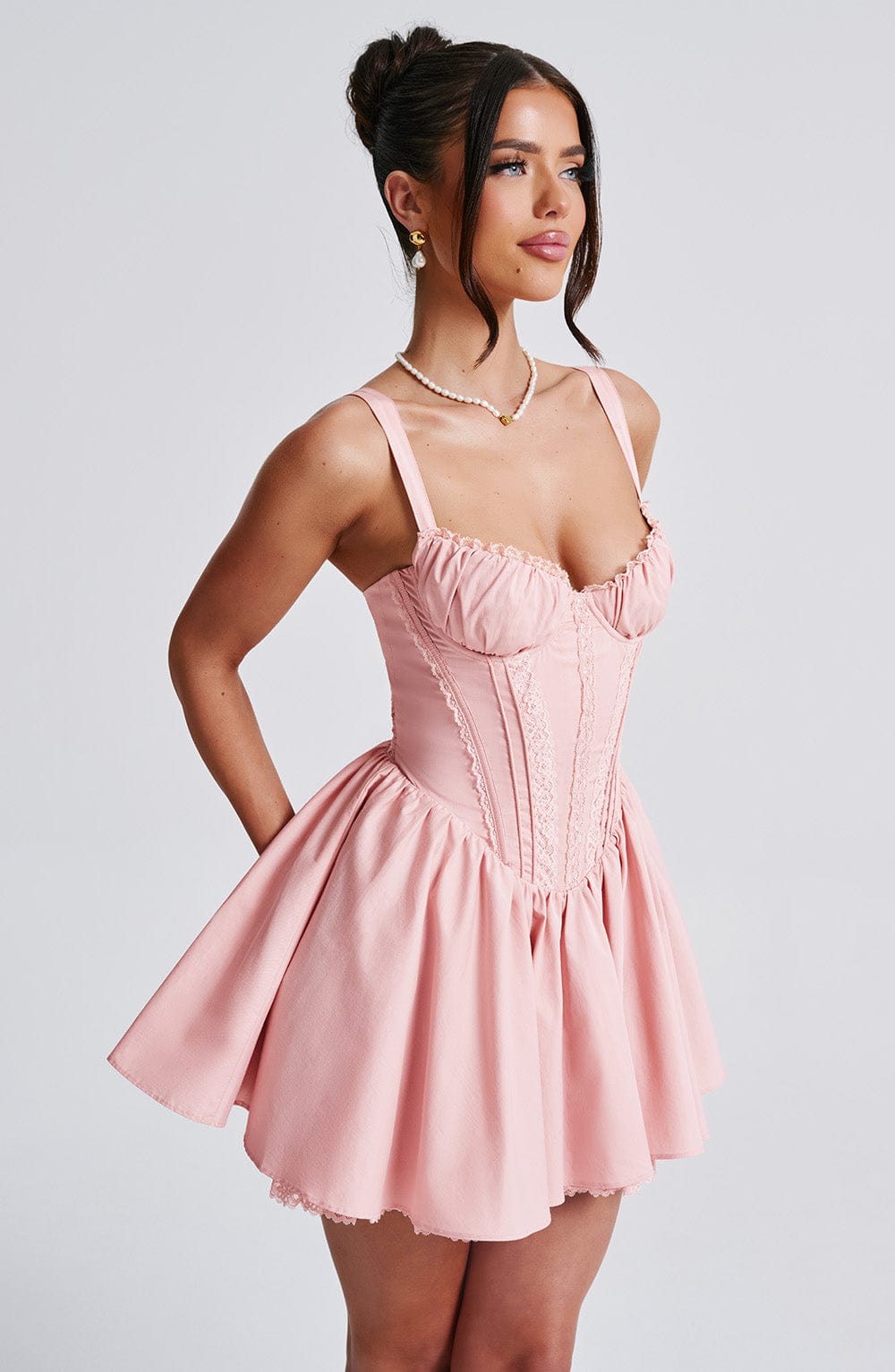 Josie Mini Dress - Blush - Napalia