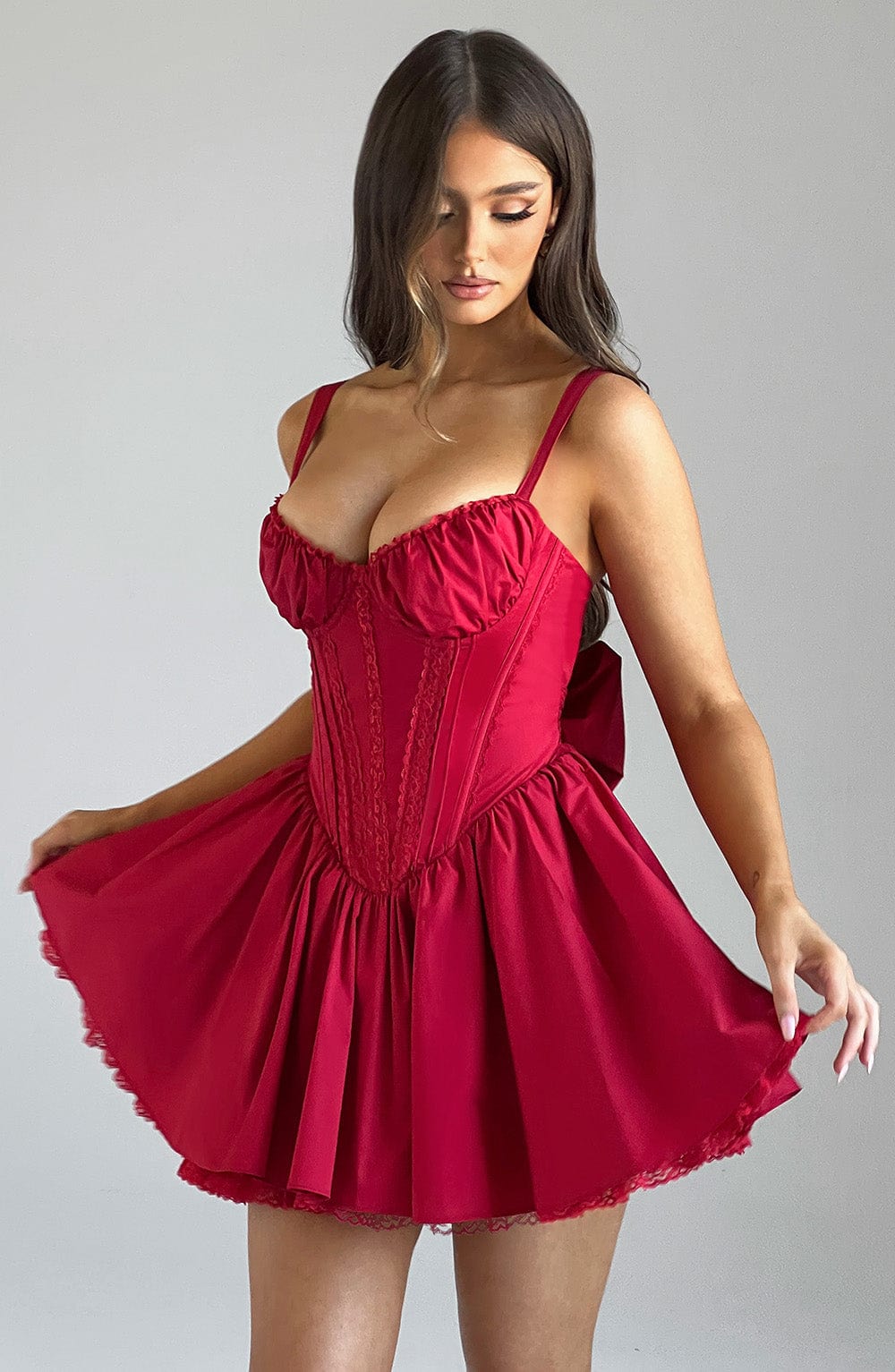 Josie Mini Dress - Red - Napalia