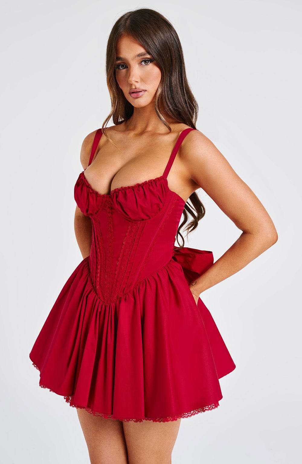 Josie Mini Dress - Red - Napalia