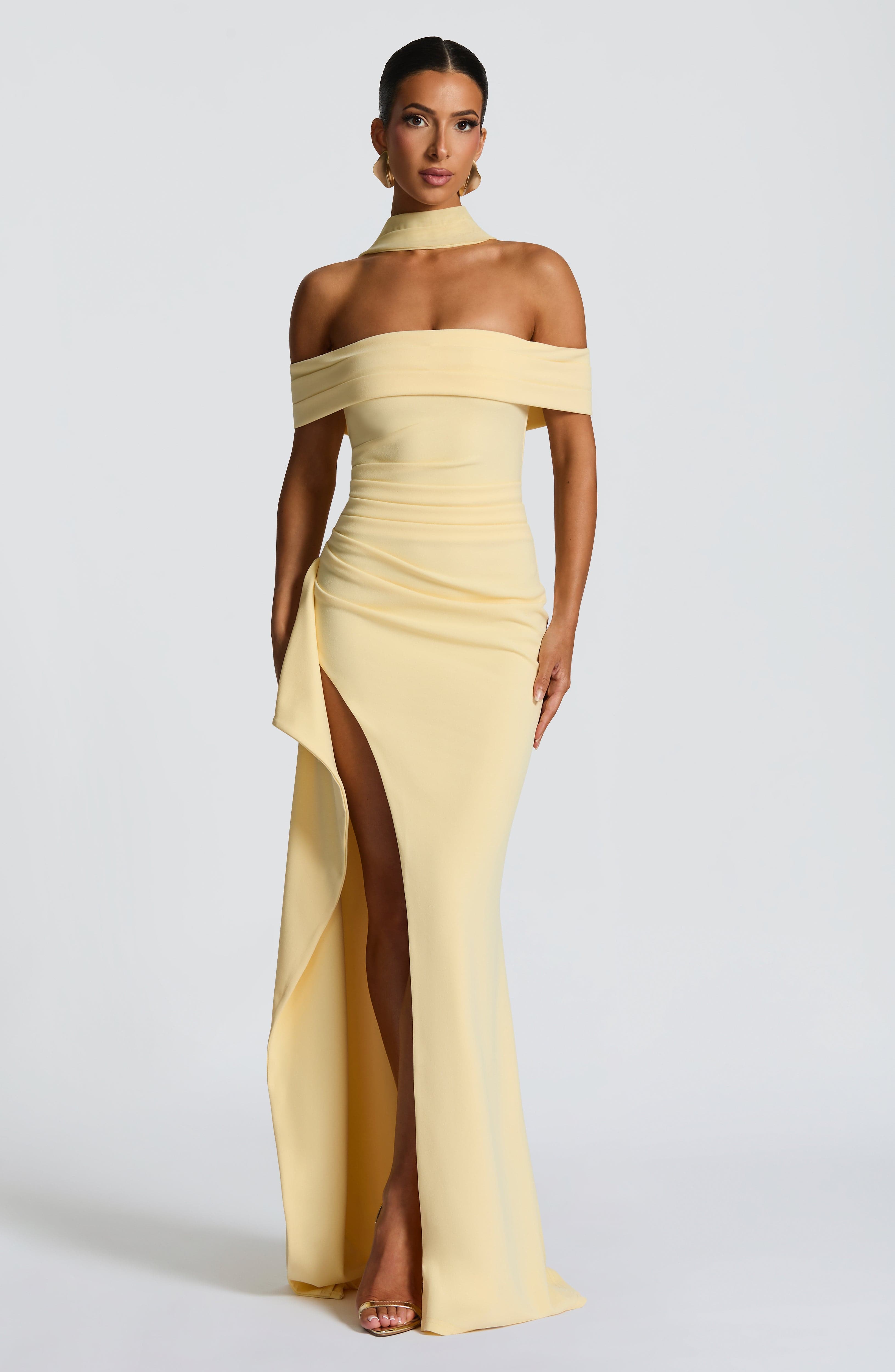 Joyce Maxi Dress - Lemon - Napalia