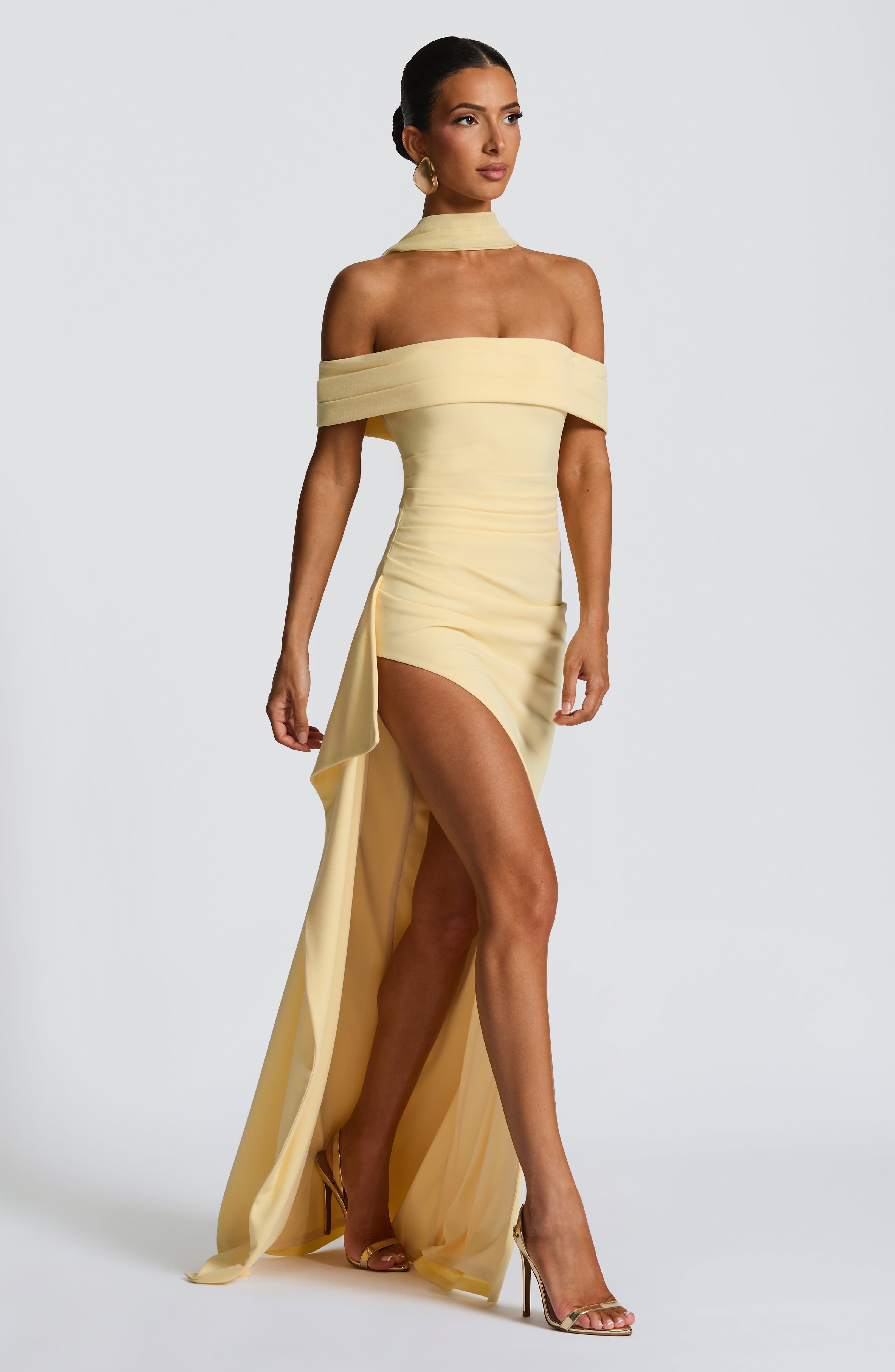 Joyce Maxi Dress - Lemon - Napalia