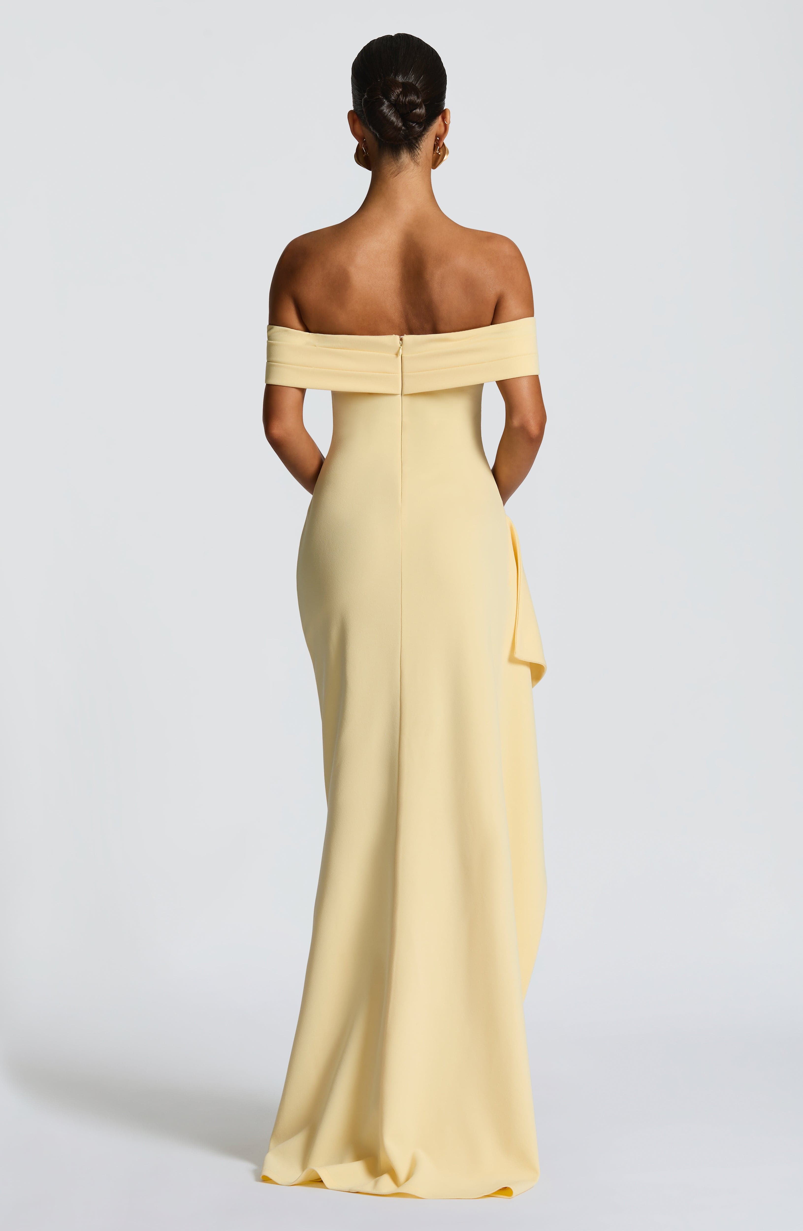 Joyce Maxi Dress - Lemon - Napalia