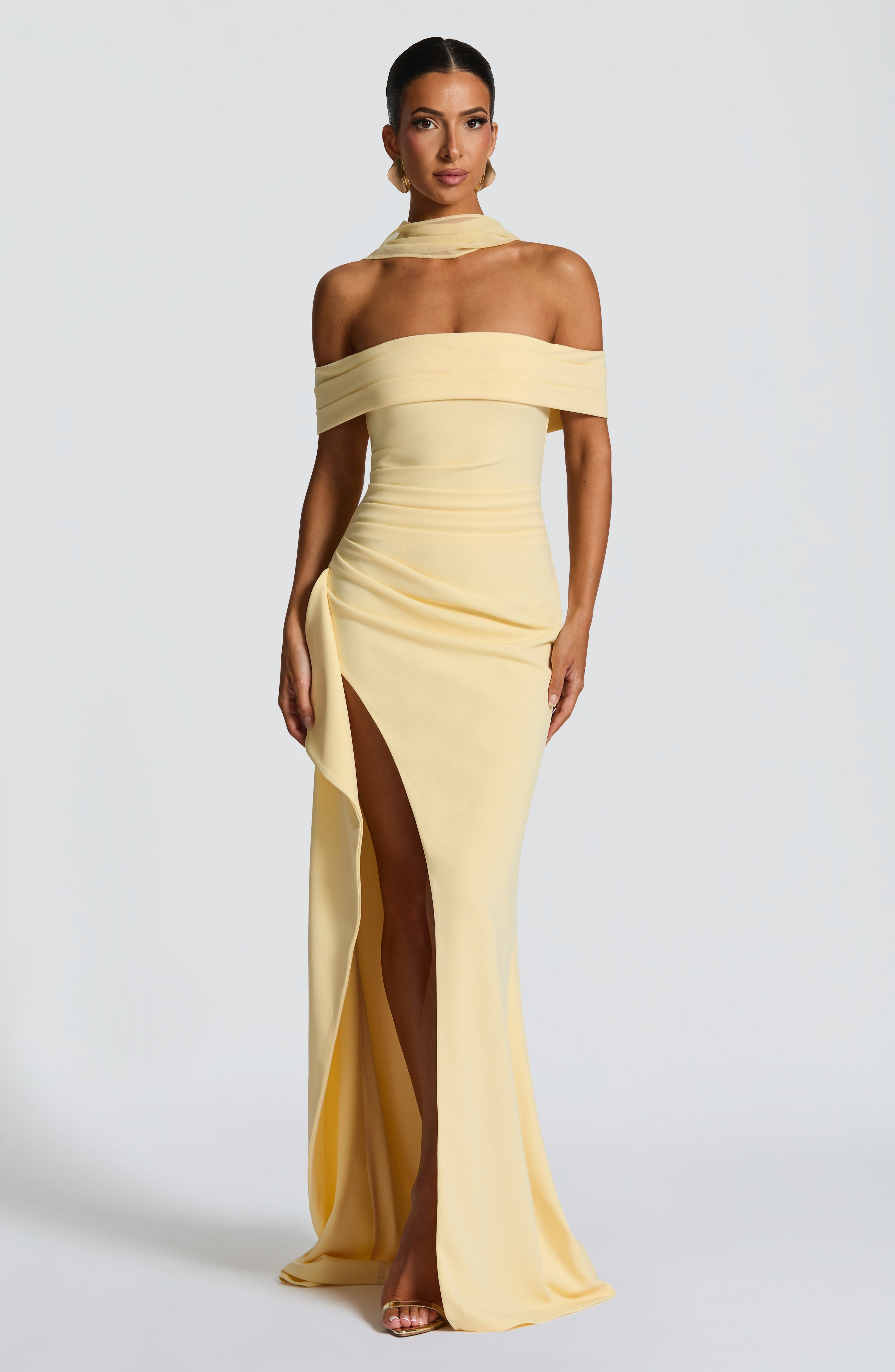 Joyce Maxi Dress - Lemon - Napalia
