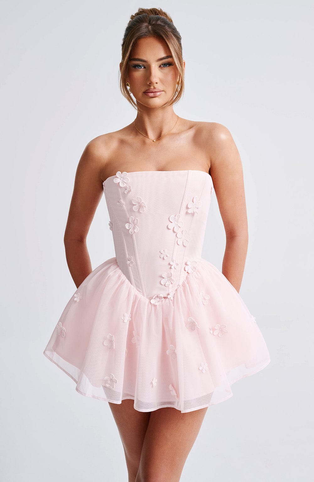 Justina Playsuit - Blush - Napalia