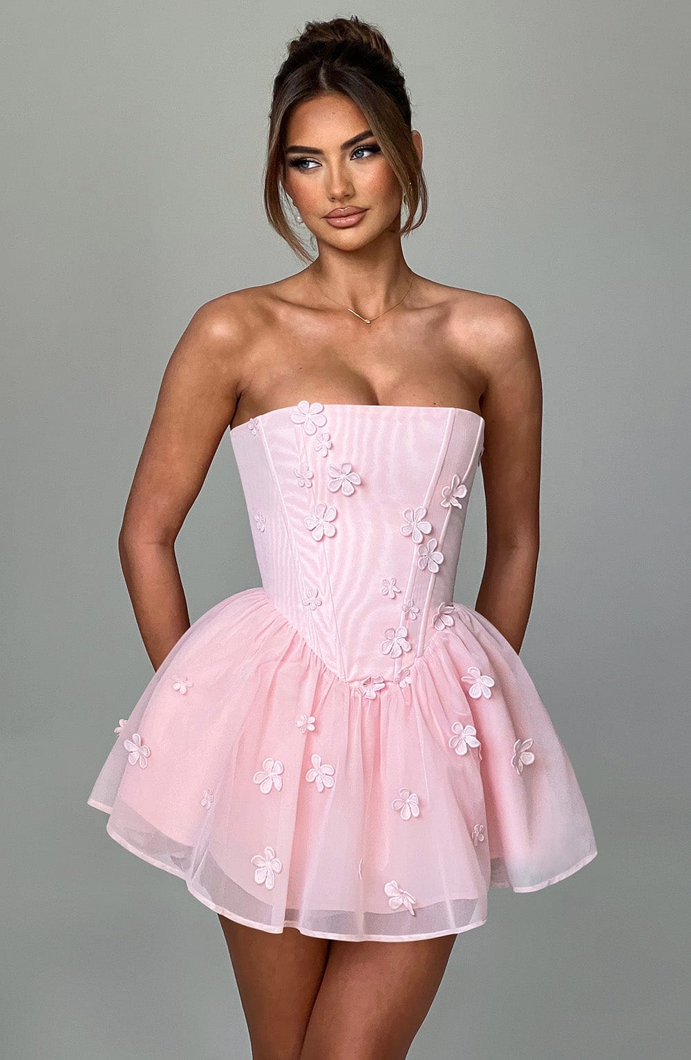 Justina Playsuit - Blush - Napalia