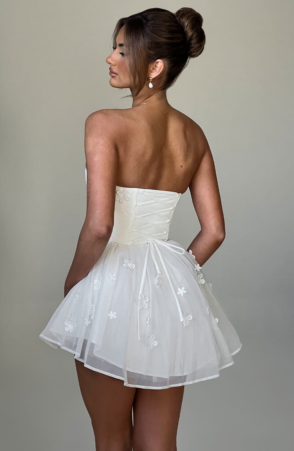 Justina Playsuit - Ivory - Napalia