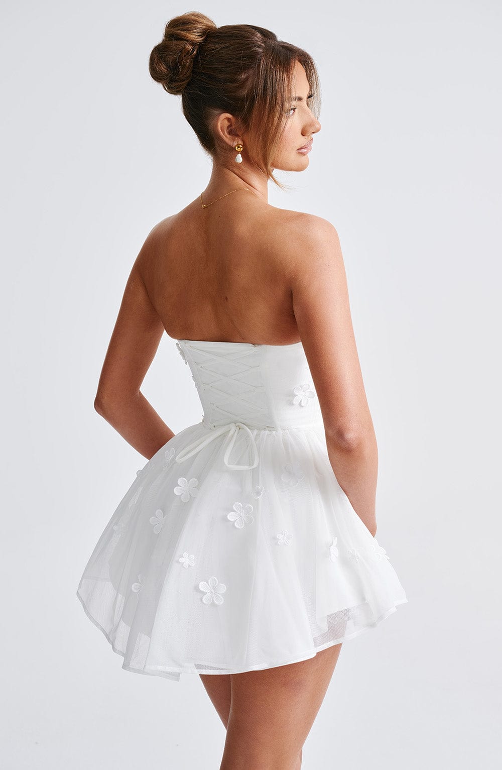 Justina Playsuit - Ivory - Napalia