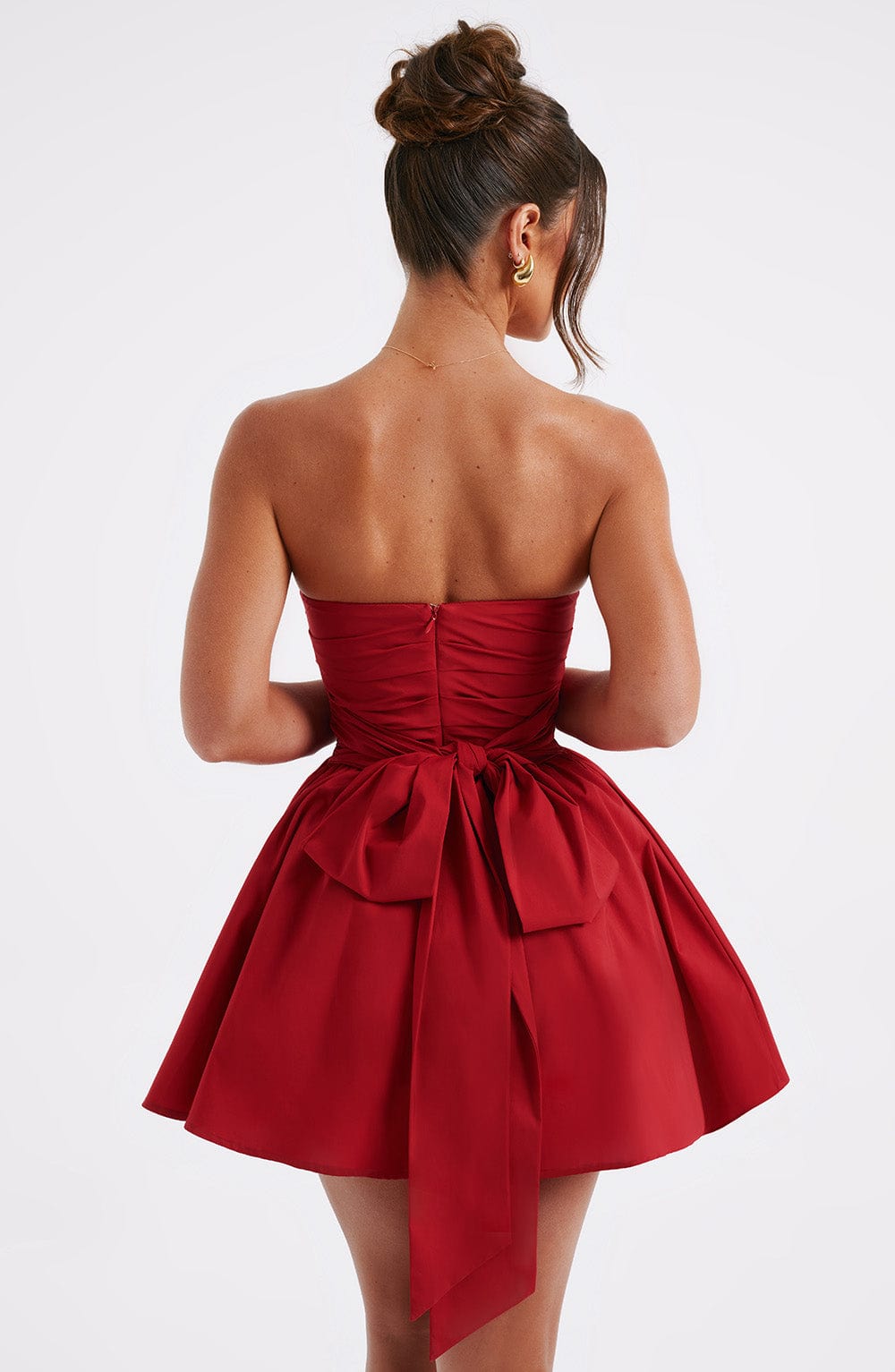 Katrina Mini Dress - Red - Napalia