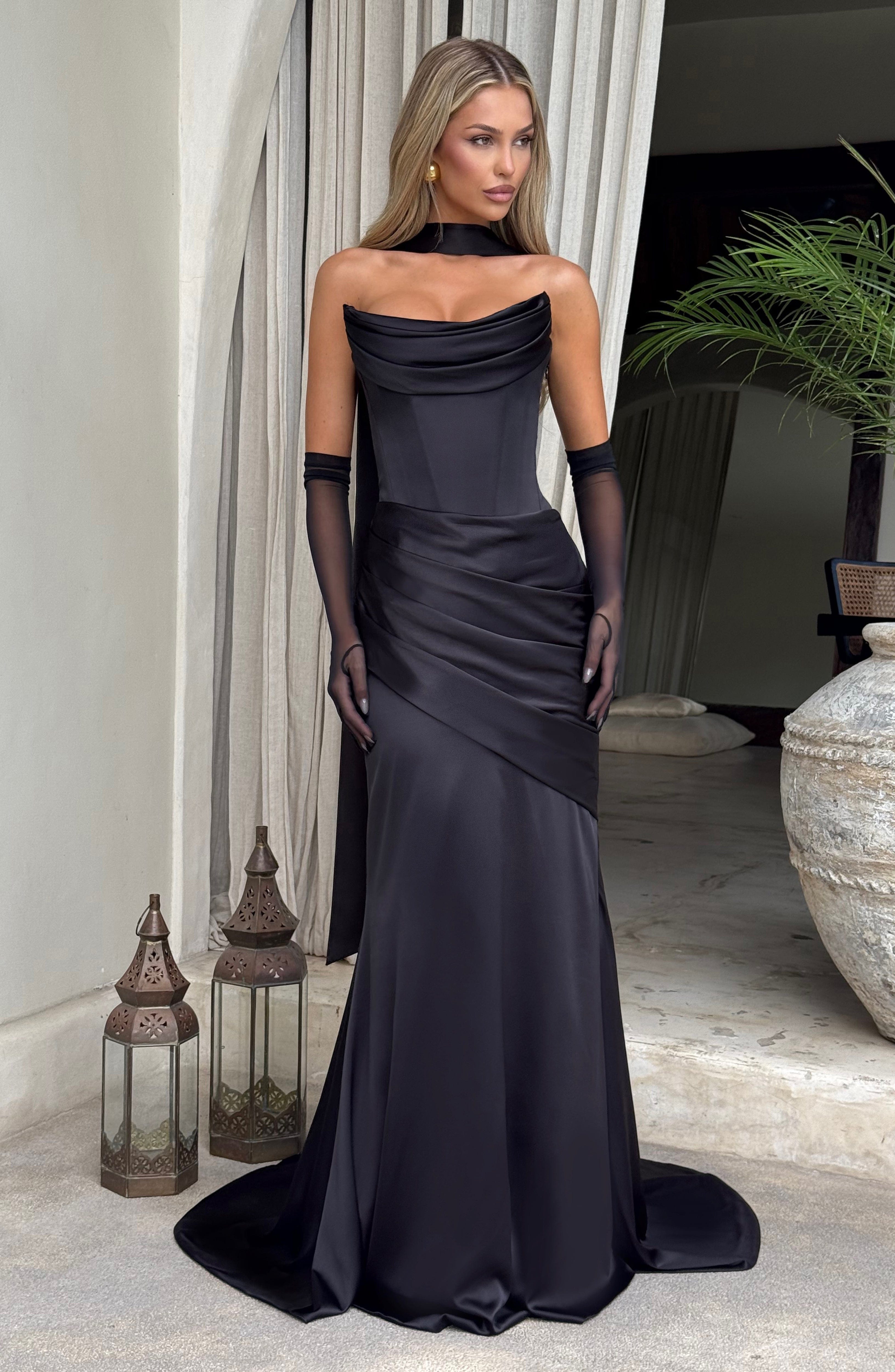 Kensington Maxi Dress - Black - Napalia