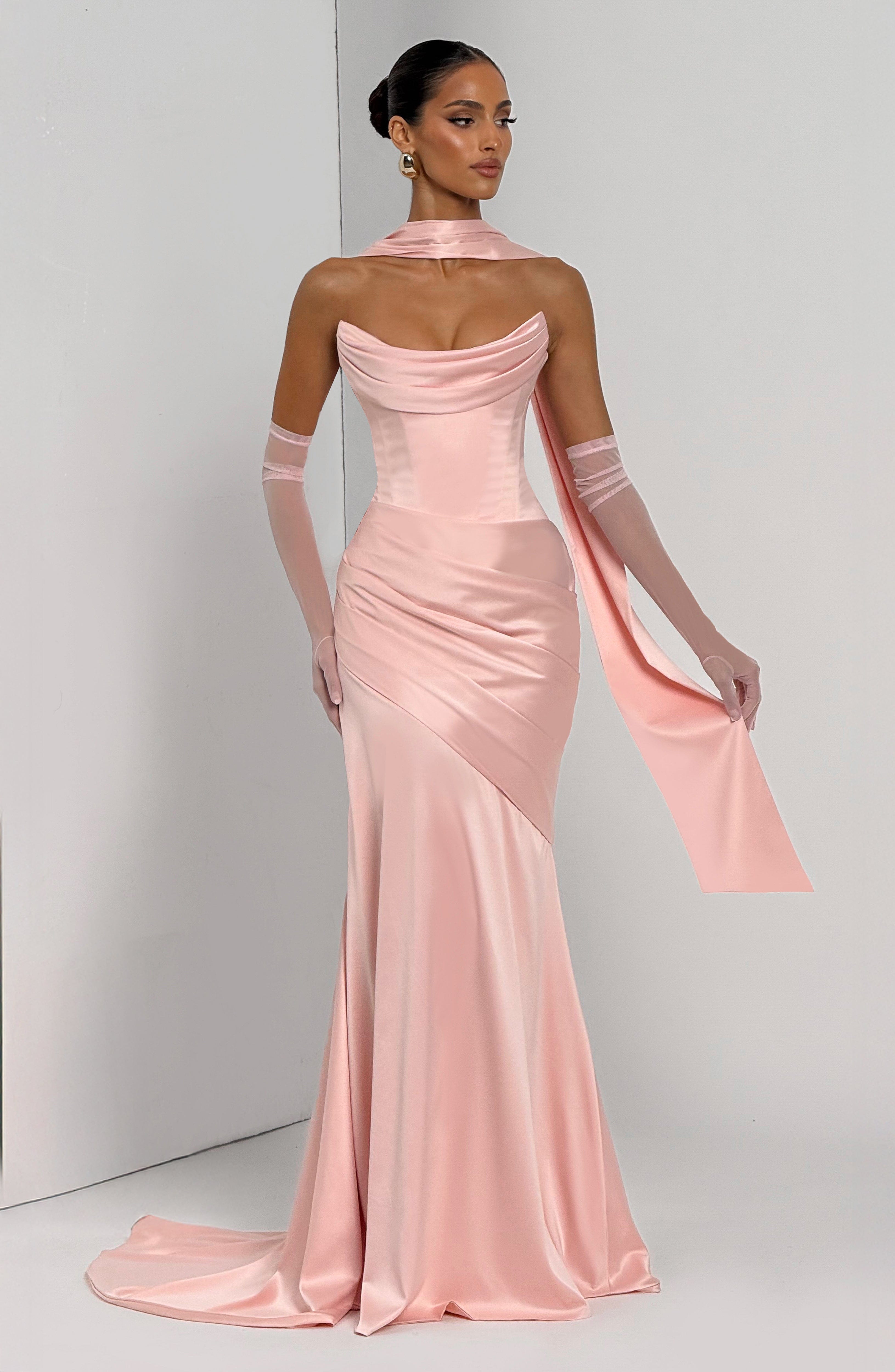 Kensington Maxi Dress - Blush - Napalia