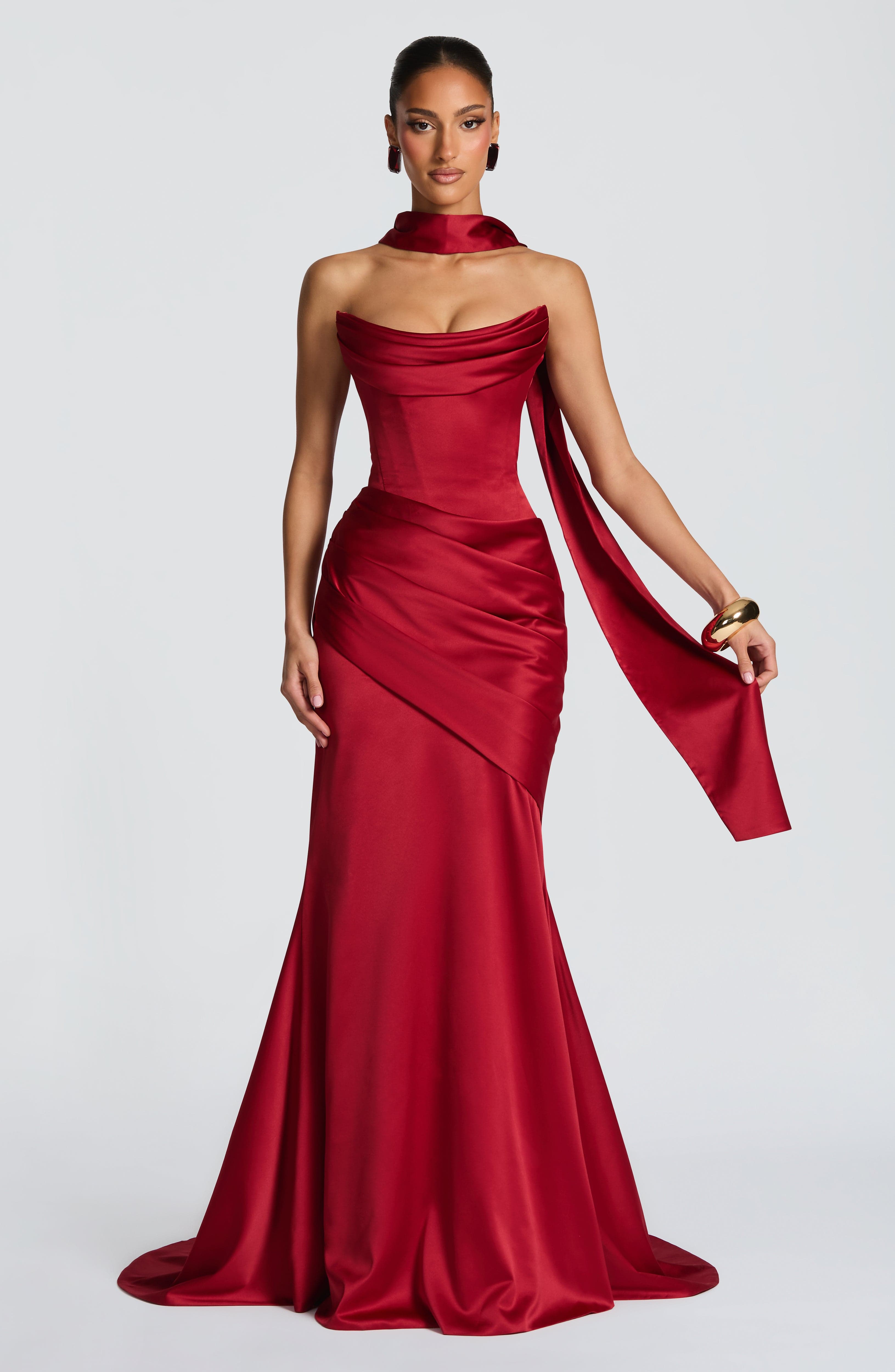 Kensington Maxi Dress - Deep Red - Napalia
