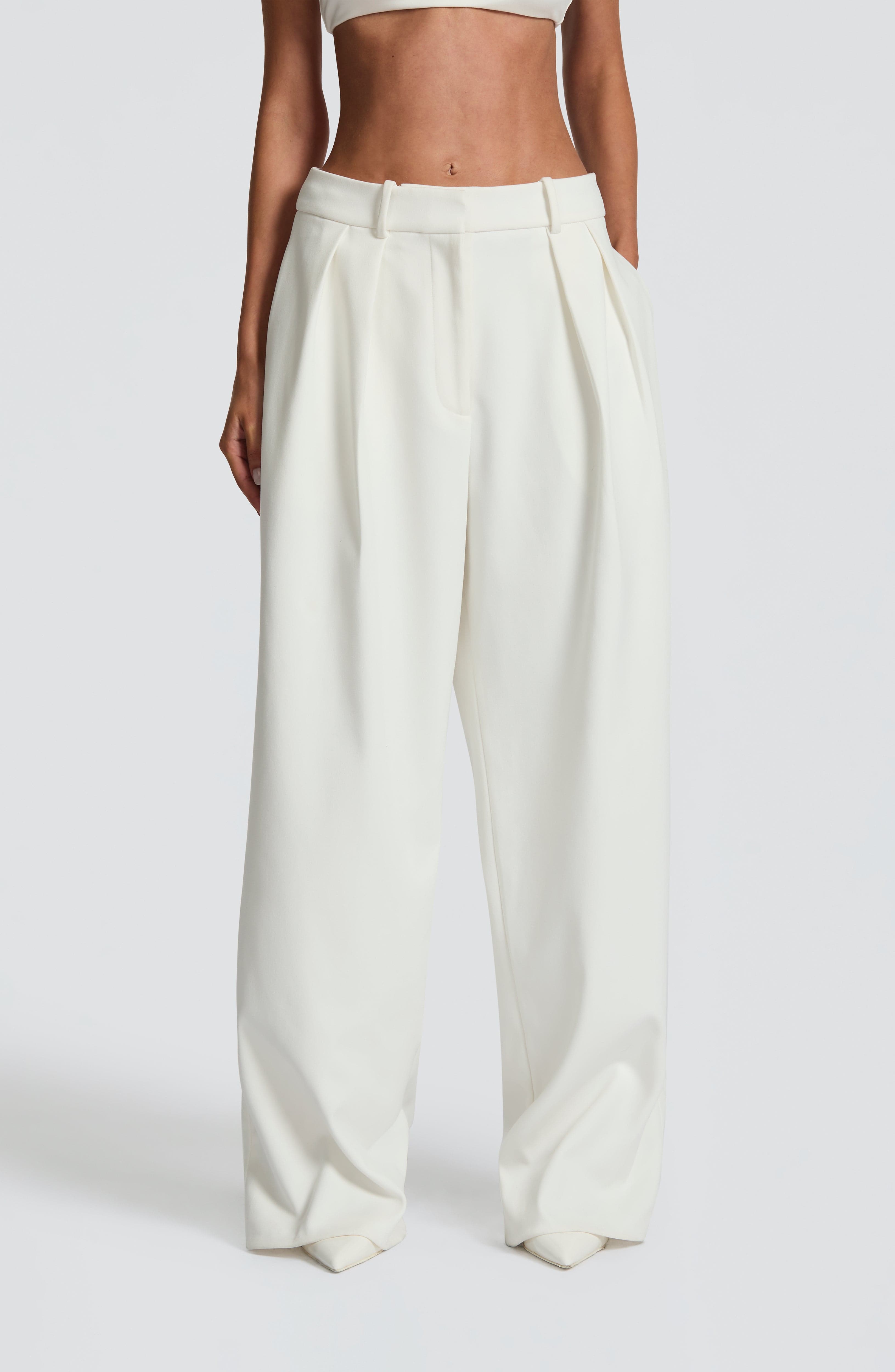 Kirsty Pants - Ivory - Napalia