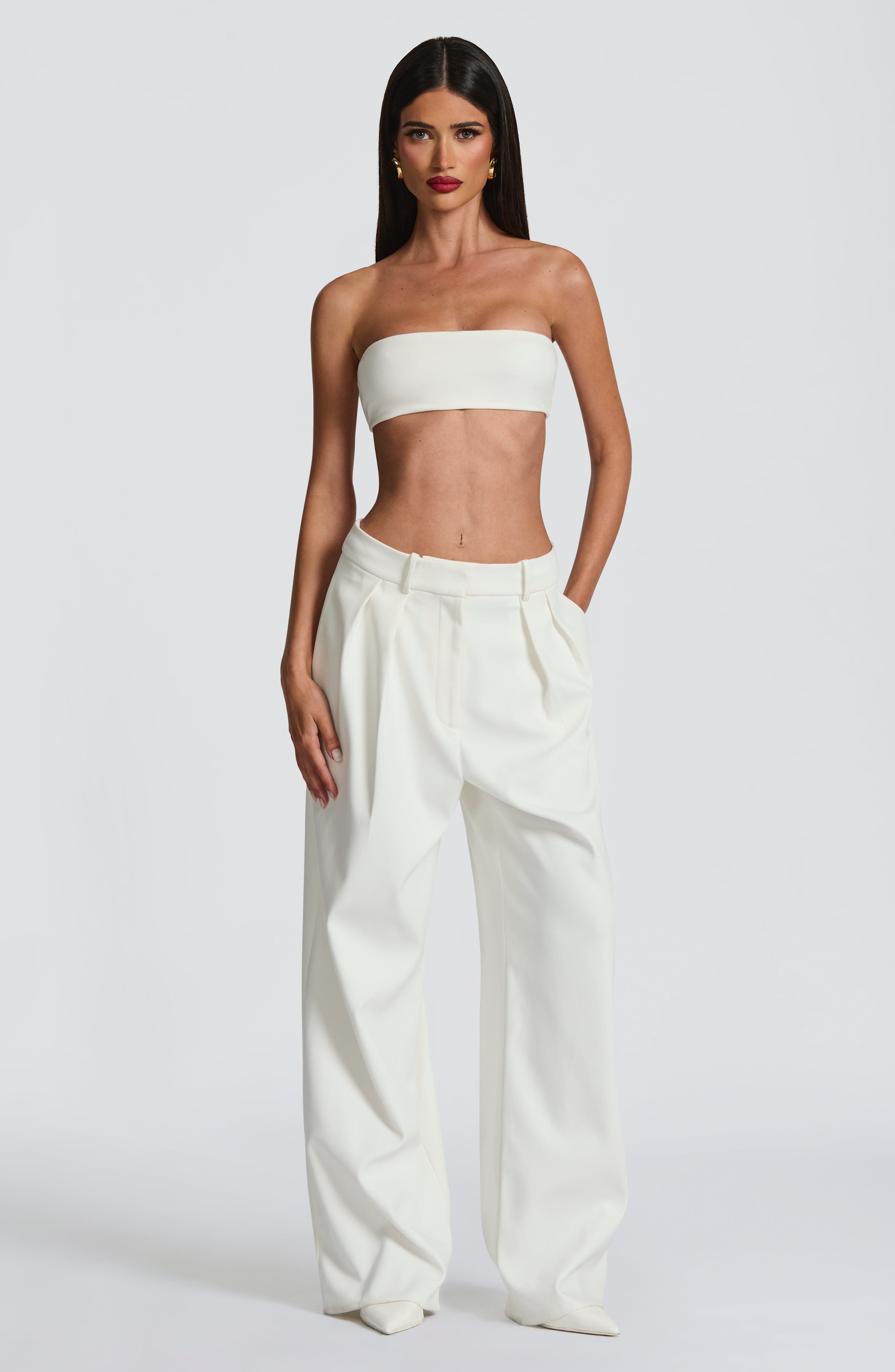 Kirsty Pants - Ivory - Napalia