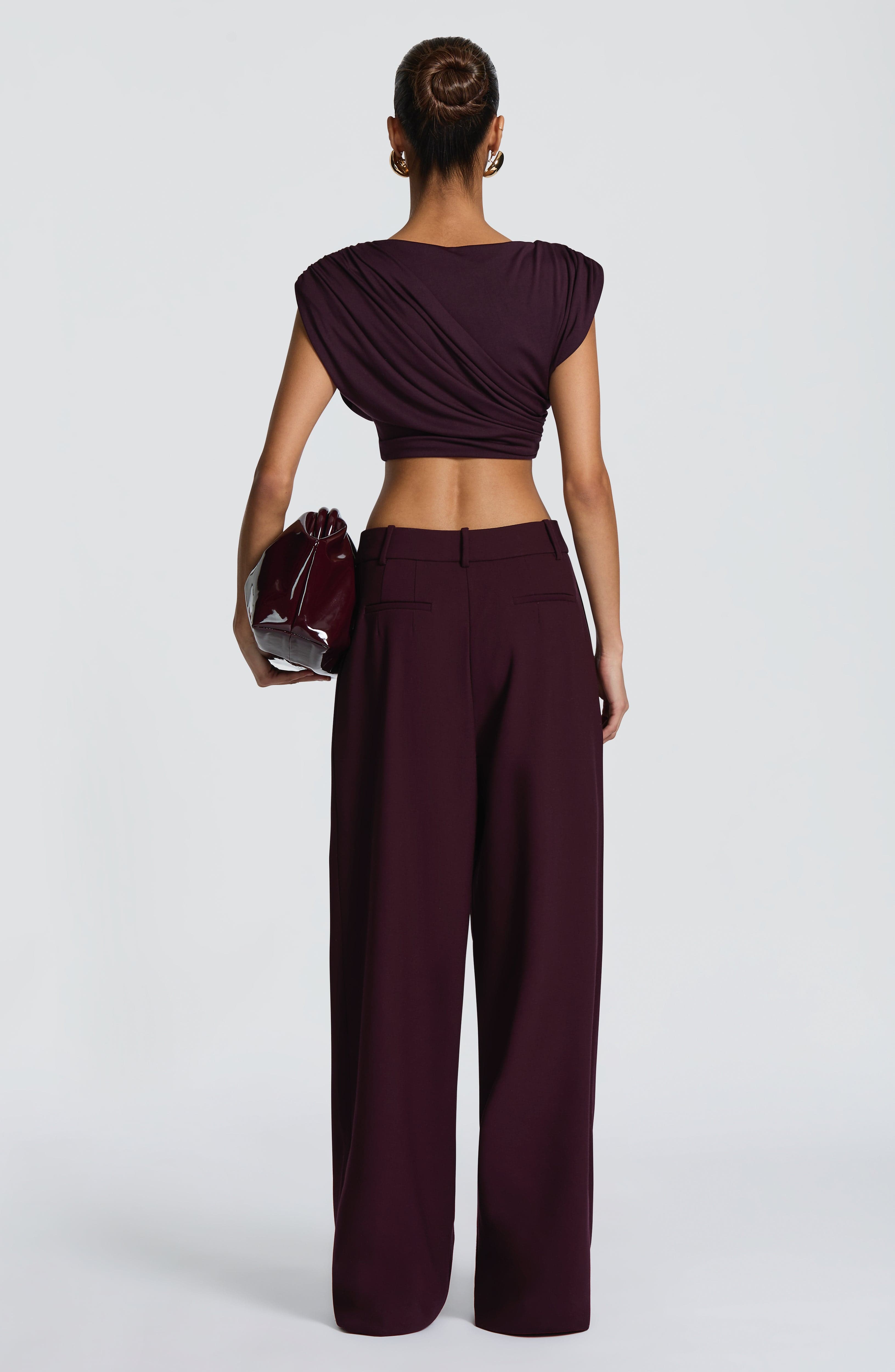 Kirsty Pants - Plum - Napalia