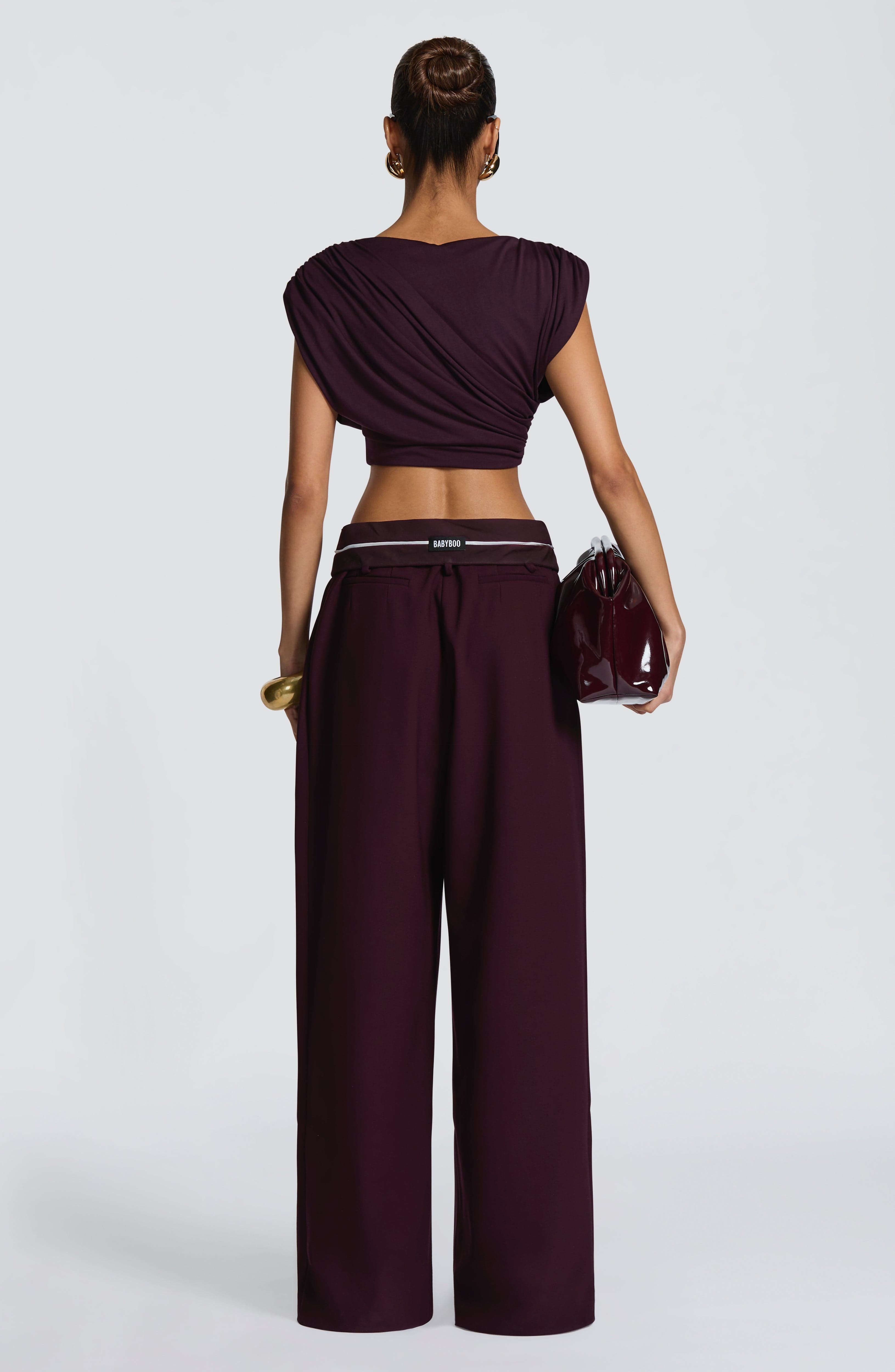 Kirsty Pants - Plum - Napalia