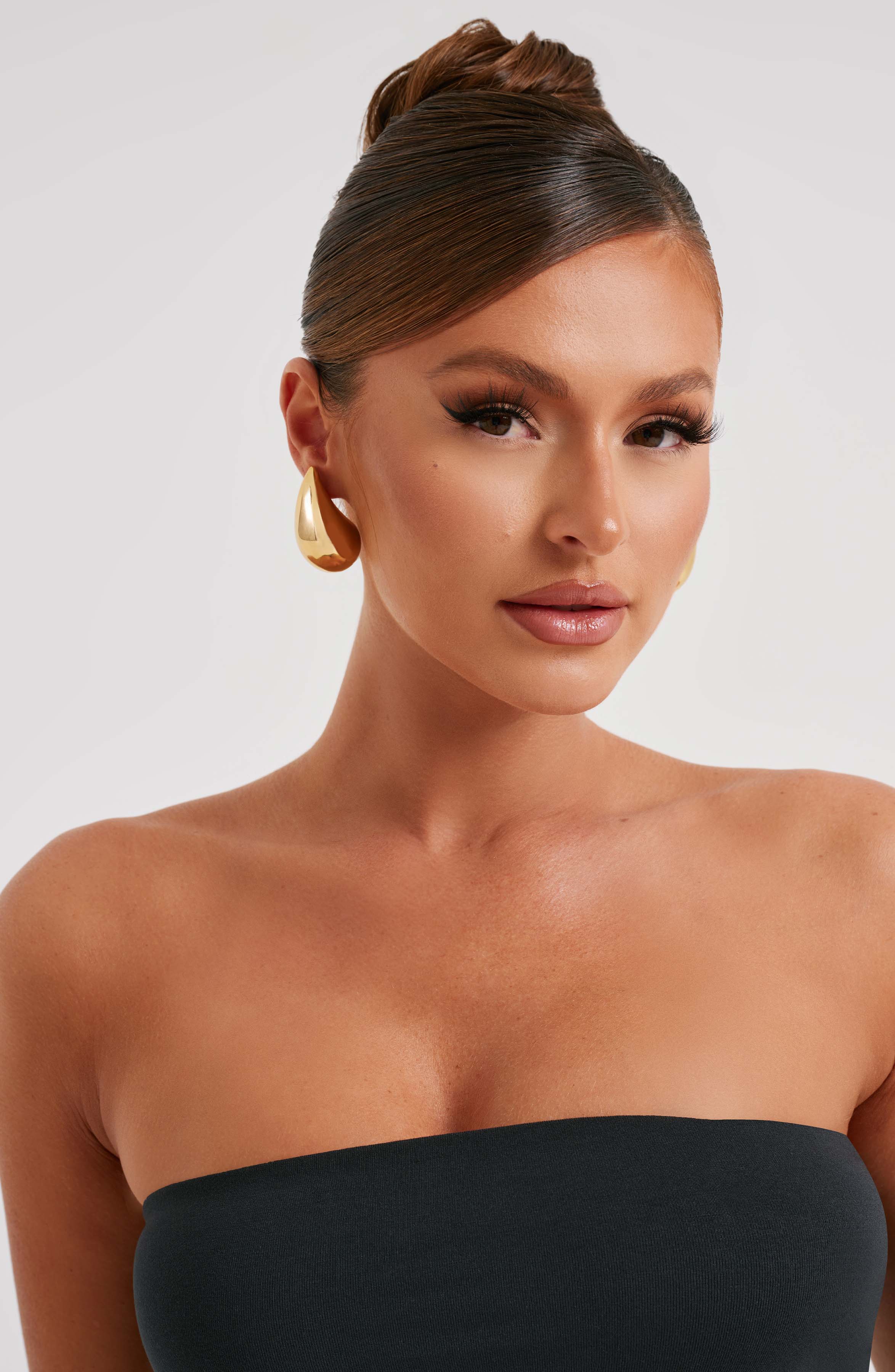 Large Fayth Earrings - Gold - Napalia