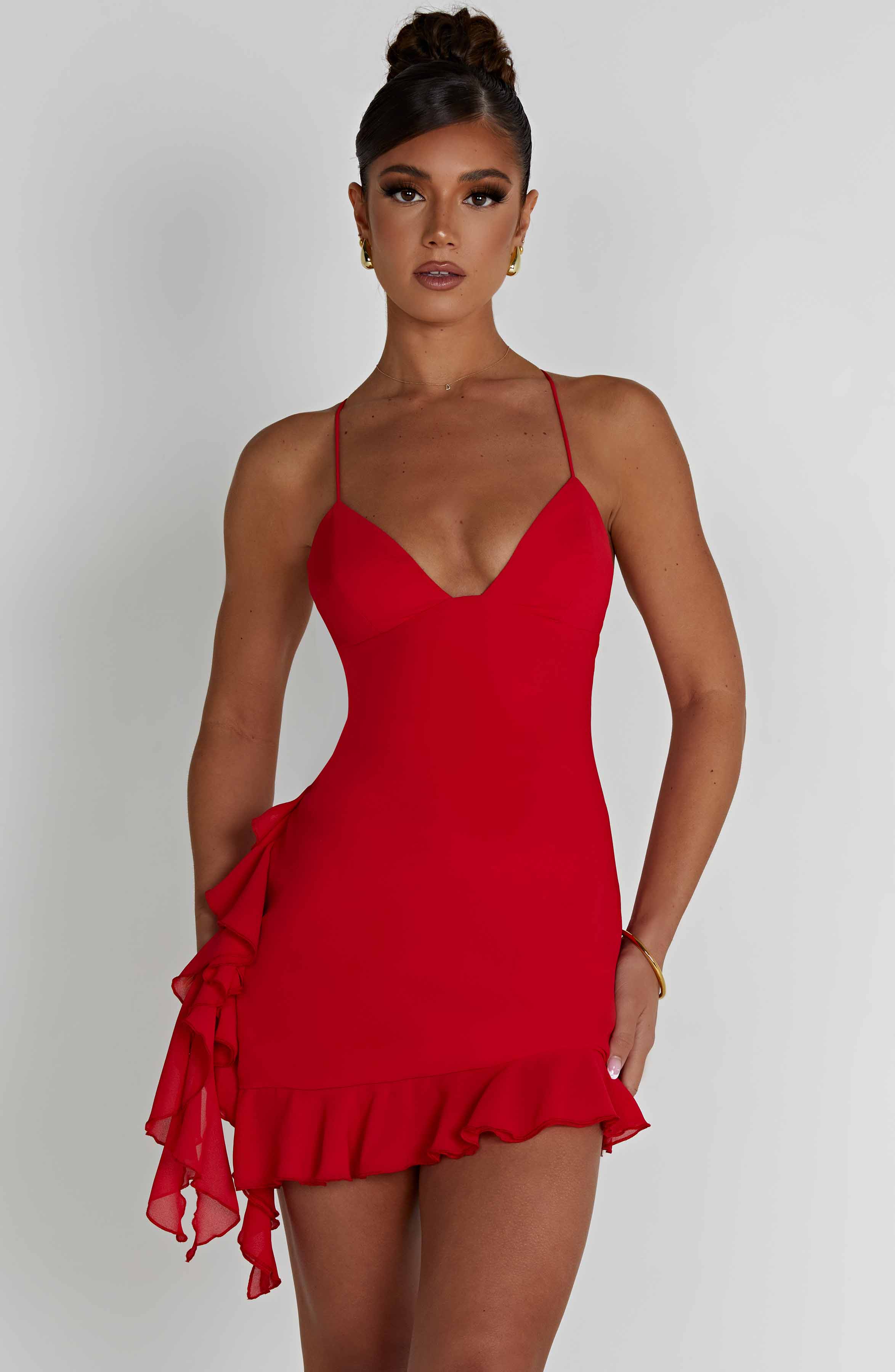 Larosa Mini Dress - Red - Napalia