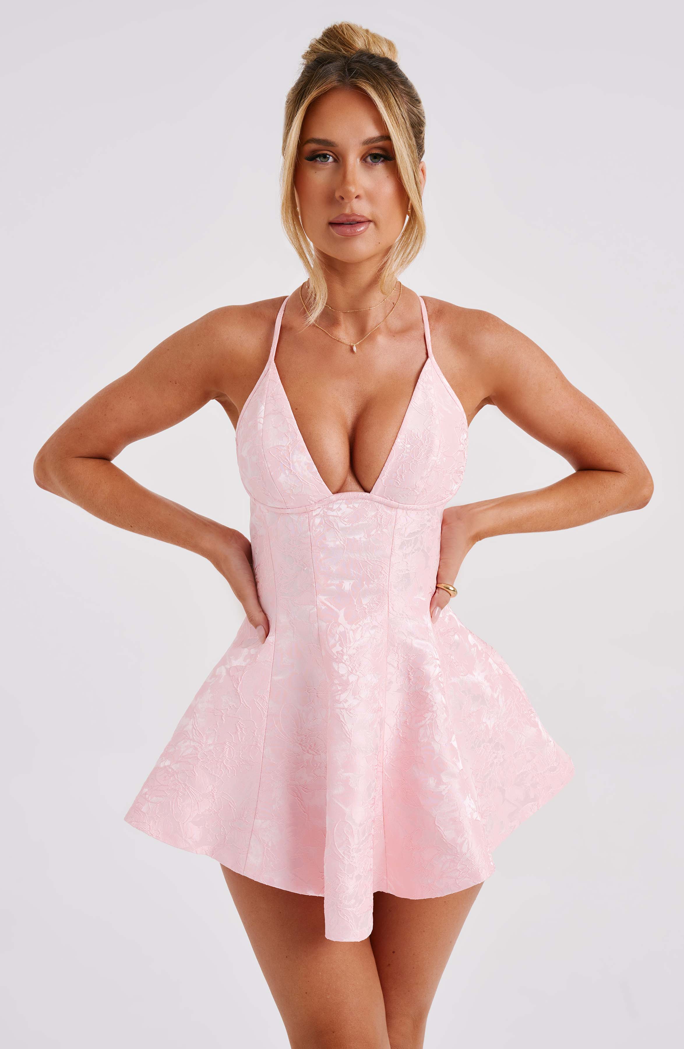 Leila Playsuit - Blush - Napalia