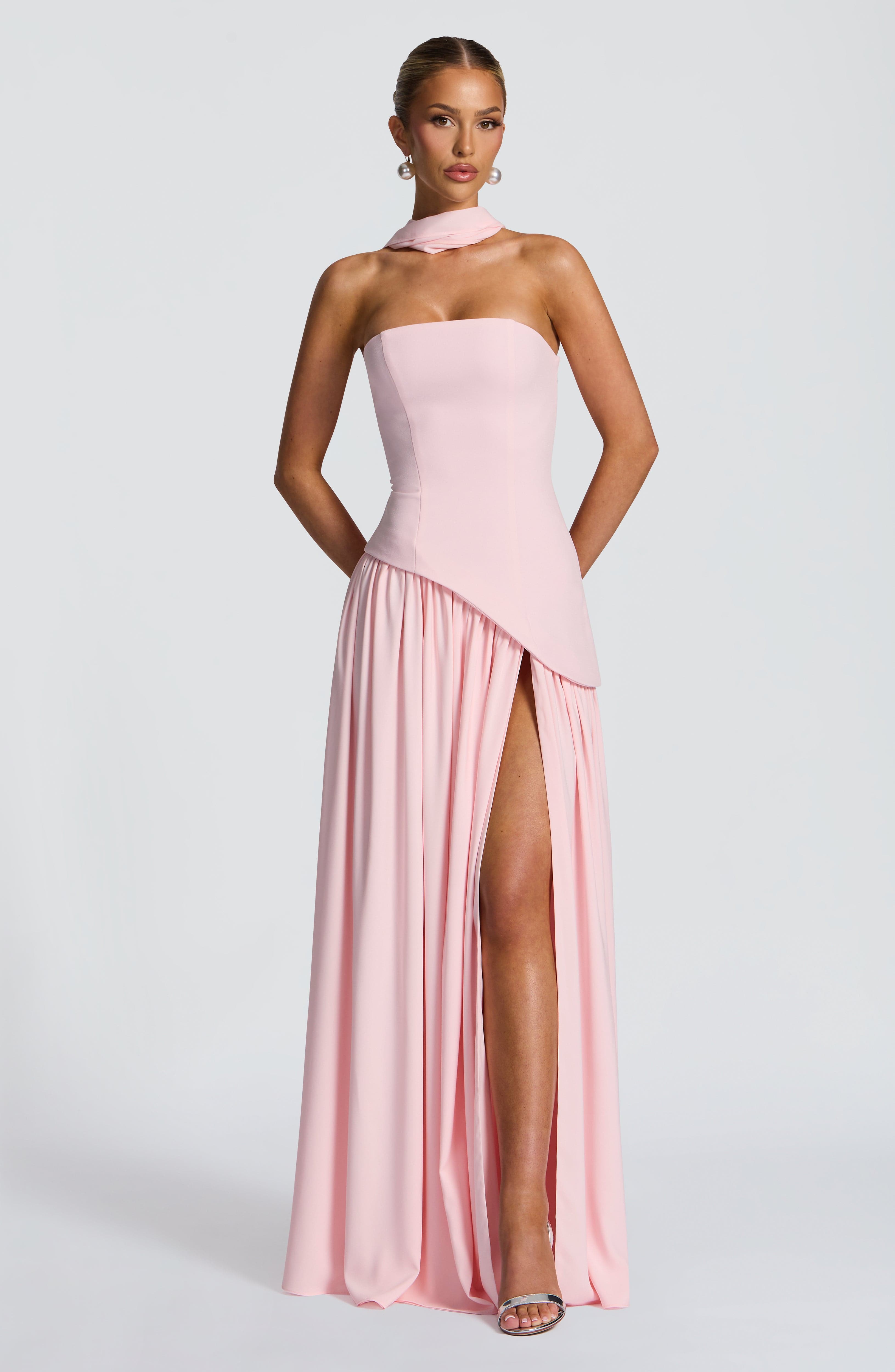 Maliyah Maxi Dress - Blush - Napalia