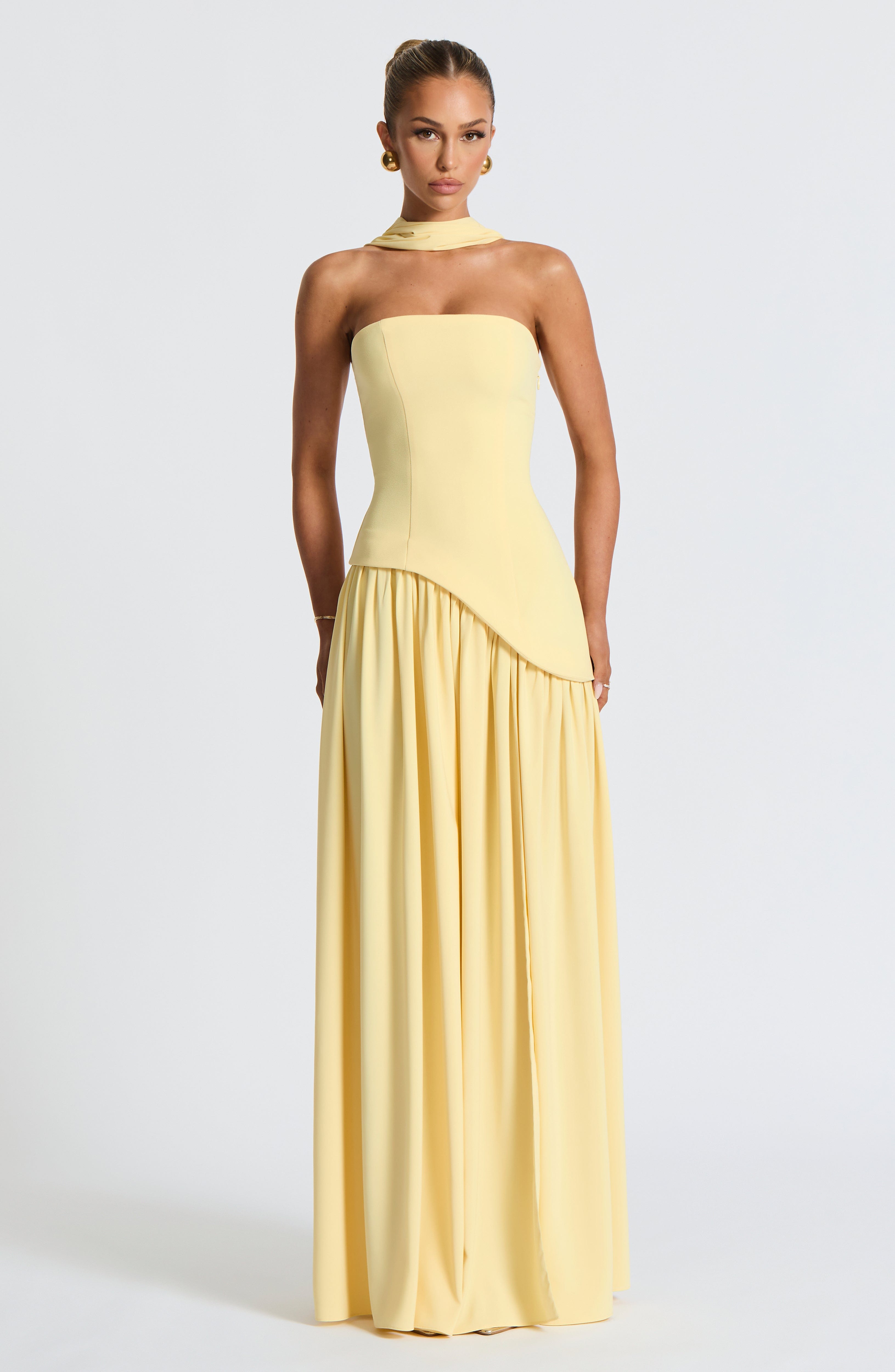 Maliyah Maxi Dress - Lemon - Napalia