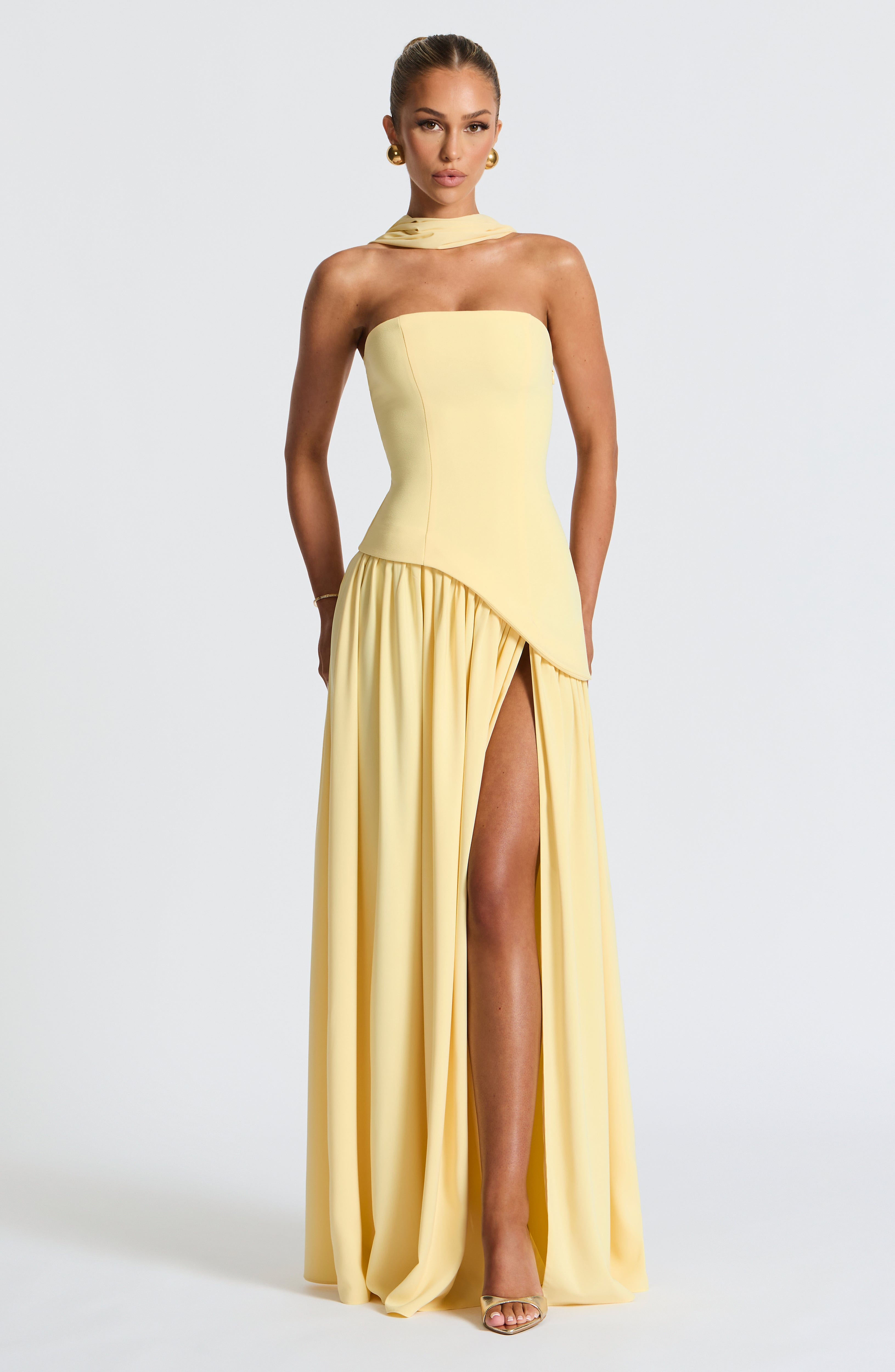 Maliyah Maxi Dress - Lemon - Napalia