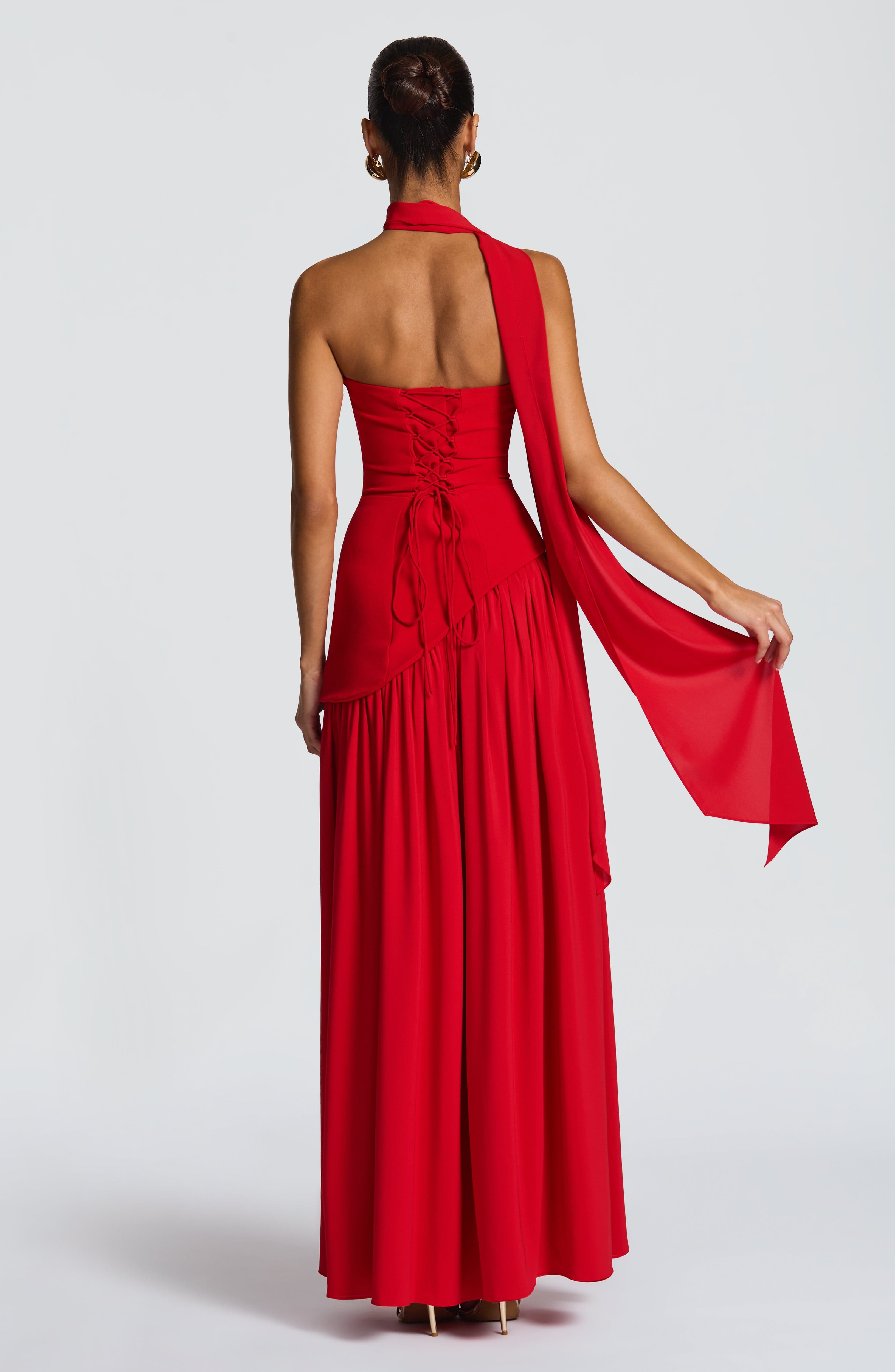 Maliyah Maxi Dress - Red - Napalia