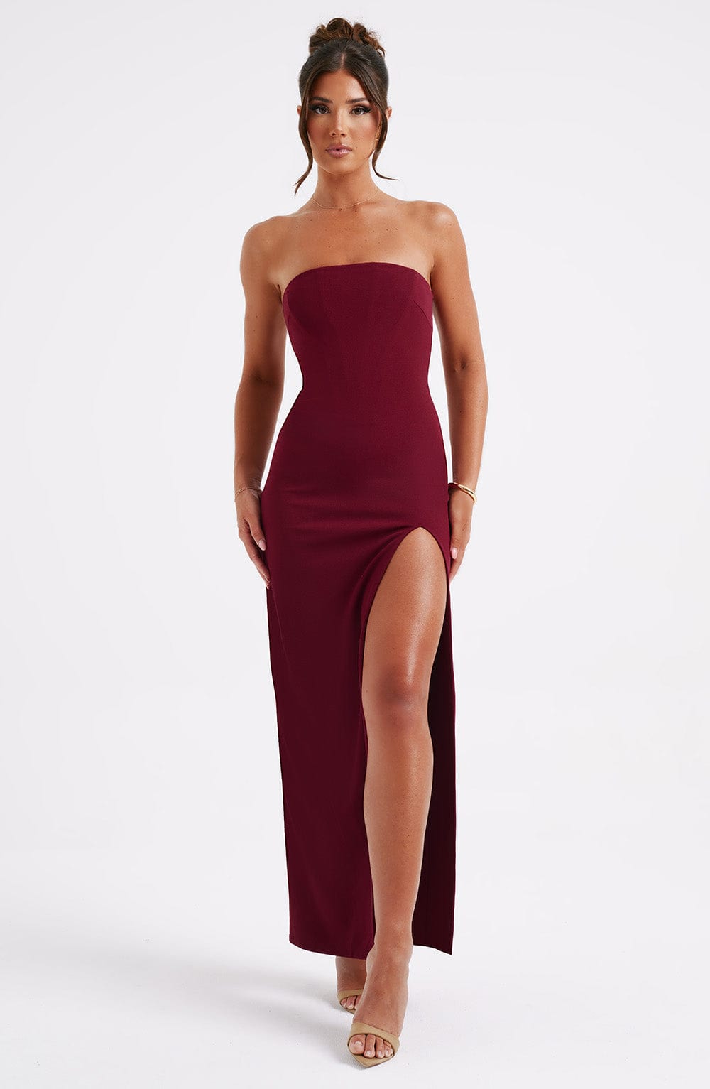 Marcia Maxi Dress - Burgundy - Napalia