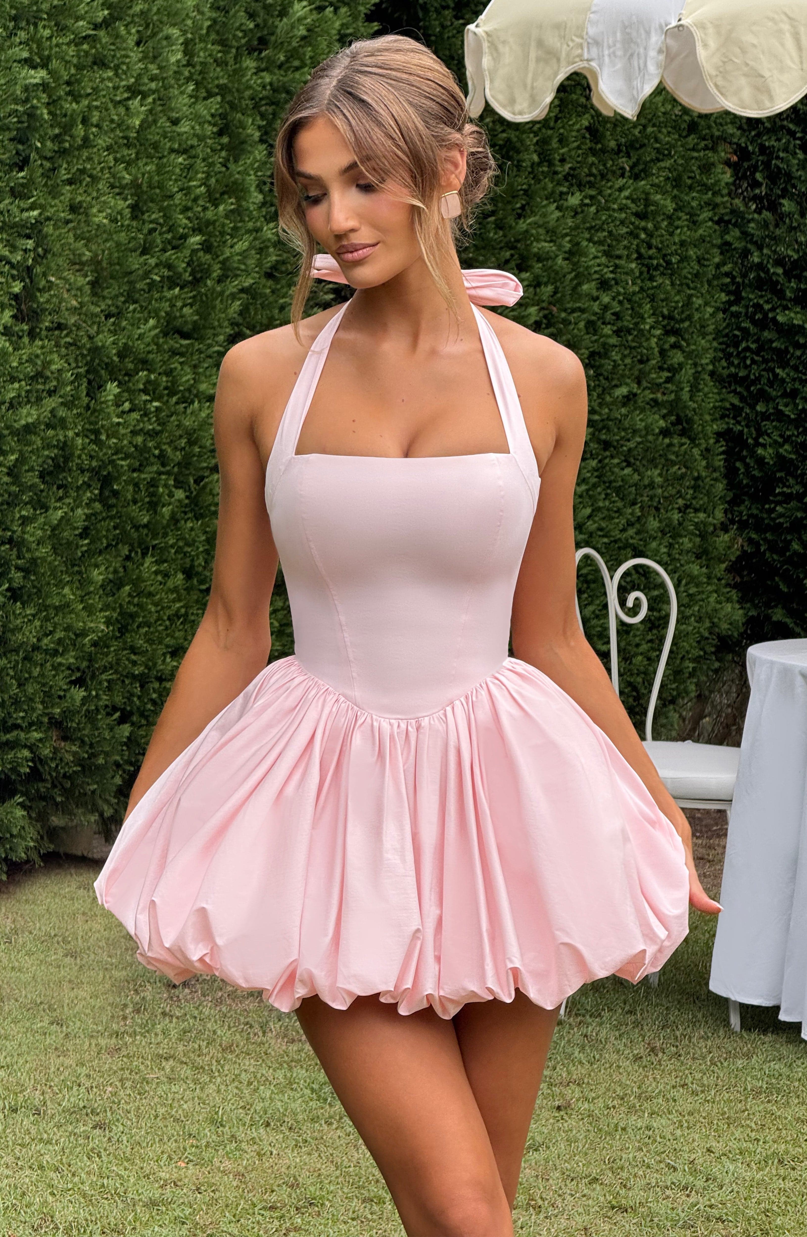 Maricia Mini Dress - Blush - Napalia