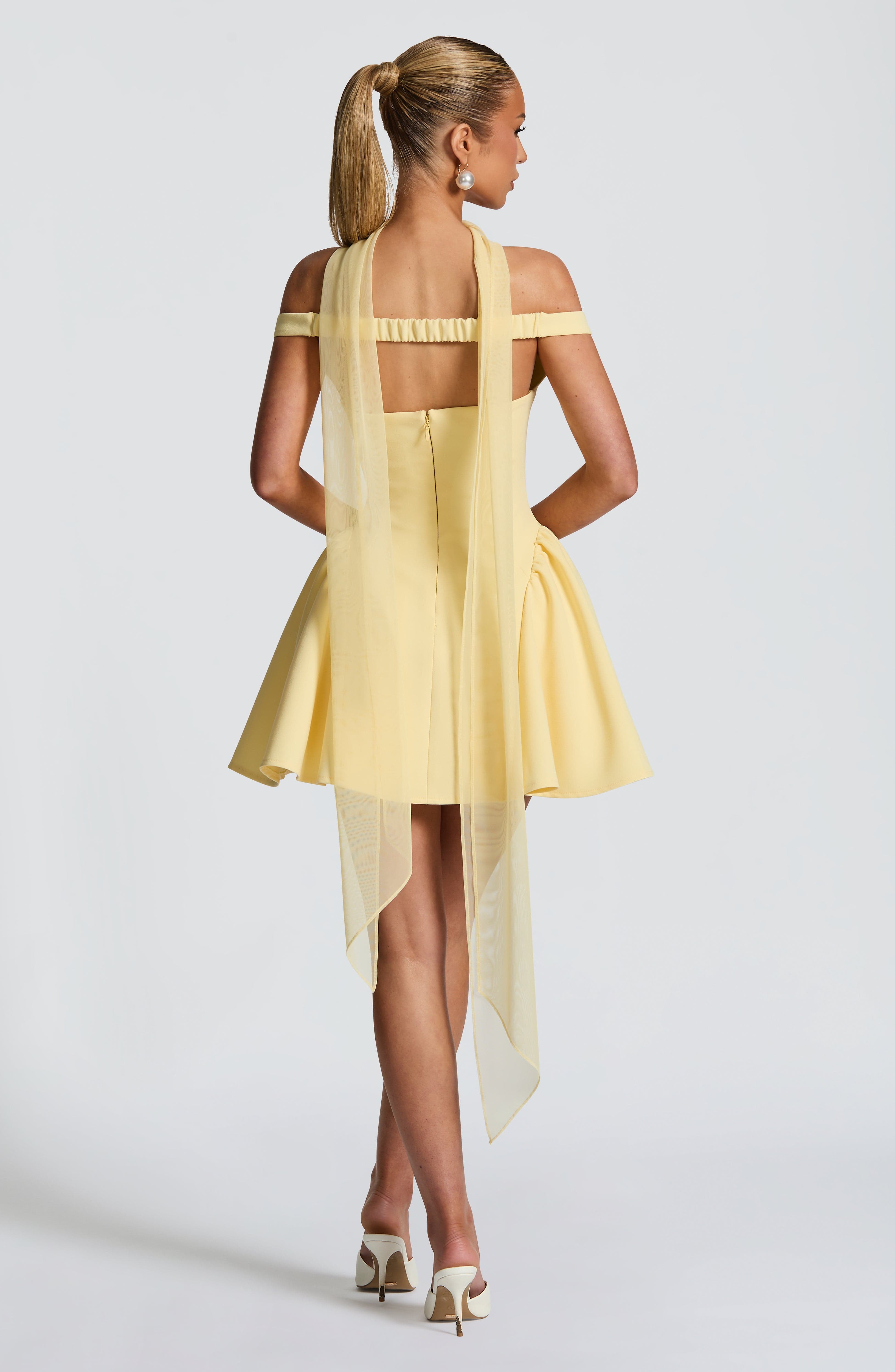 Marla Mini Dress - Lemon - Napalia