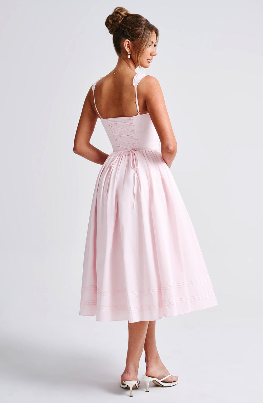 Marlena Midi Dress - Blush - Napalia