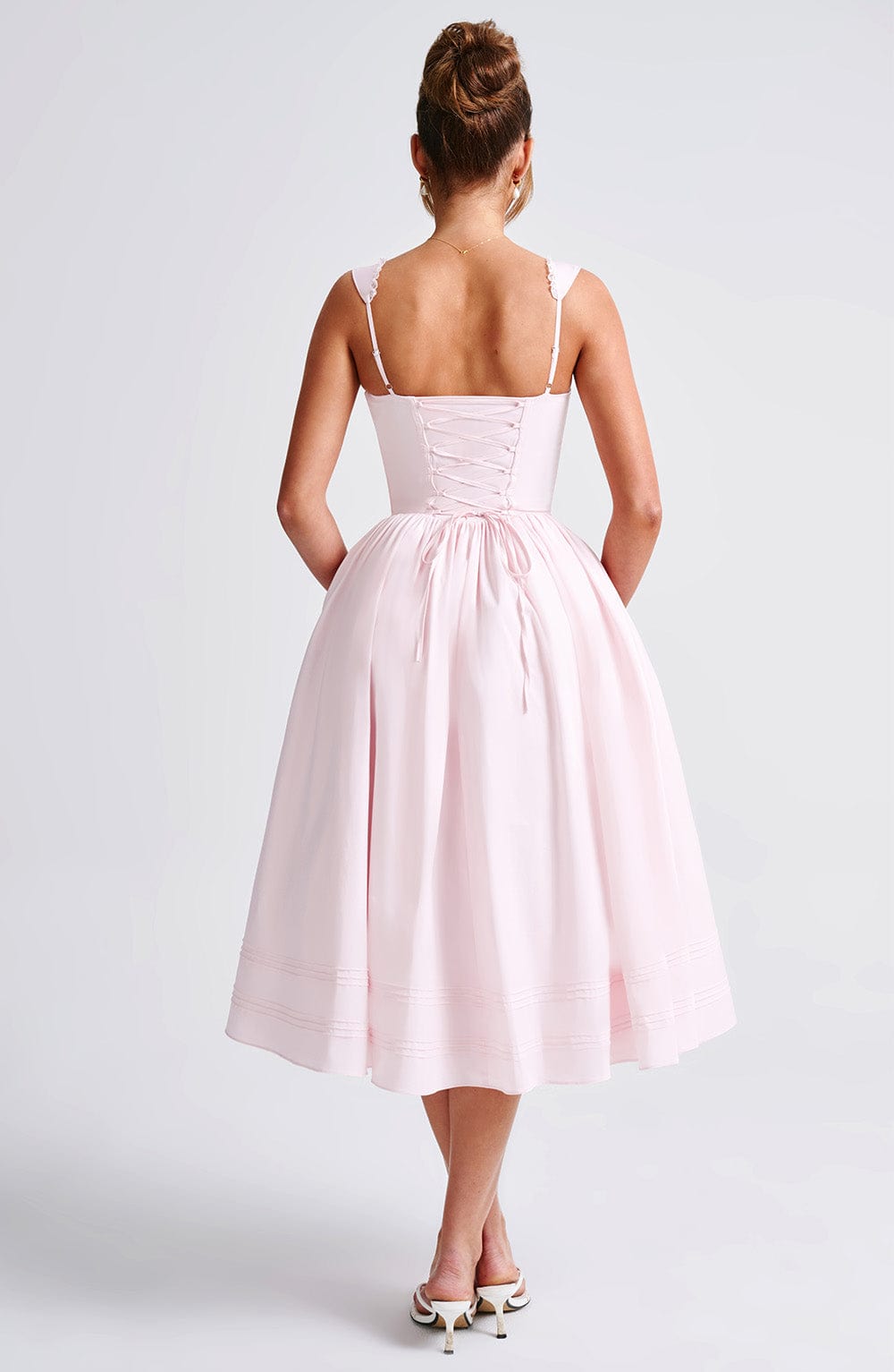 Marlena Midi Dress - Blush - Napalia