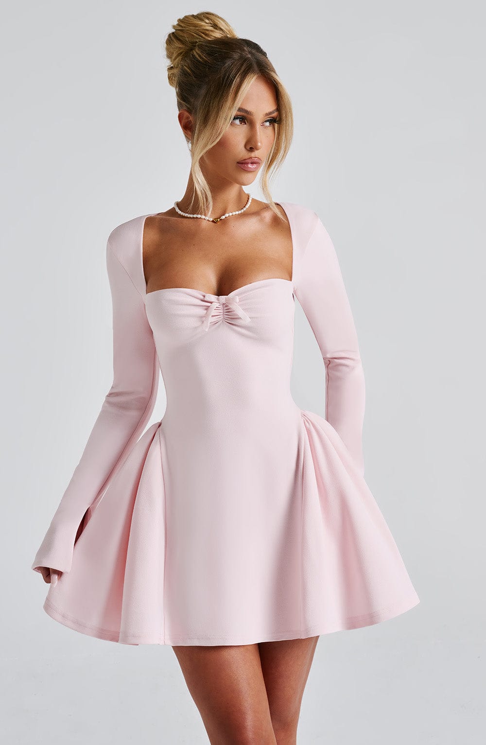 Megan Mini Dress - Blush - Napalia