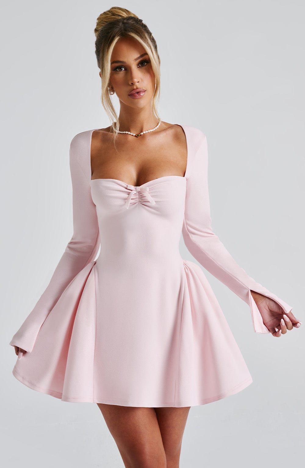 Megan Mini Dress - Blush - Napalia