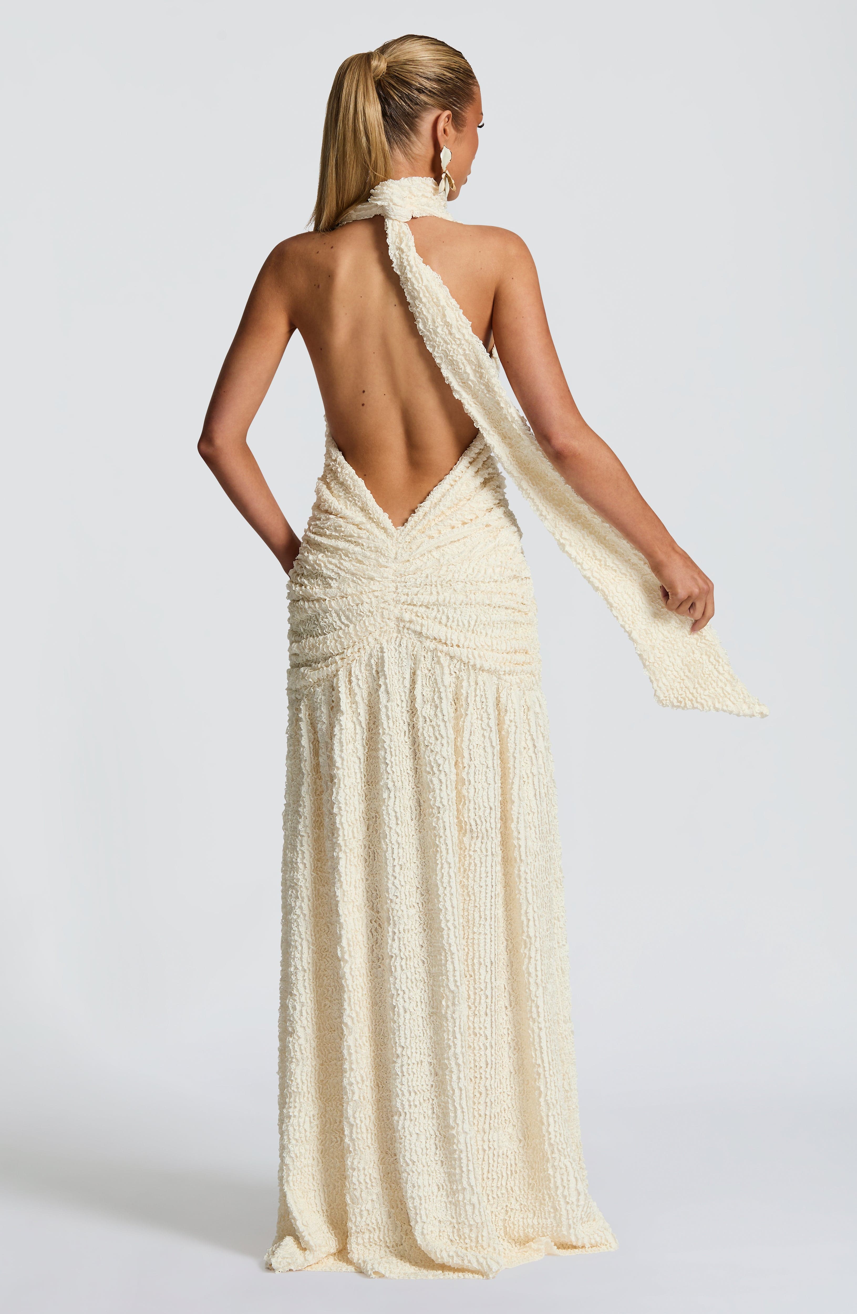 Minerva Maxi Dress - Ivory - Napalia