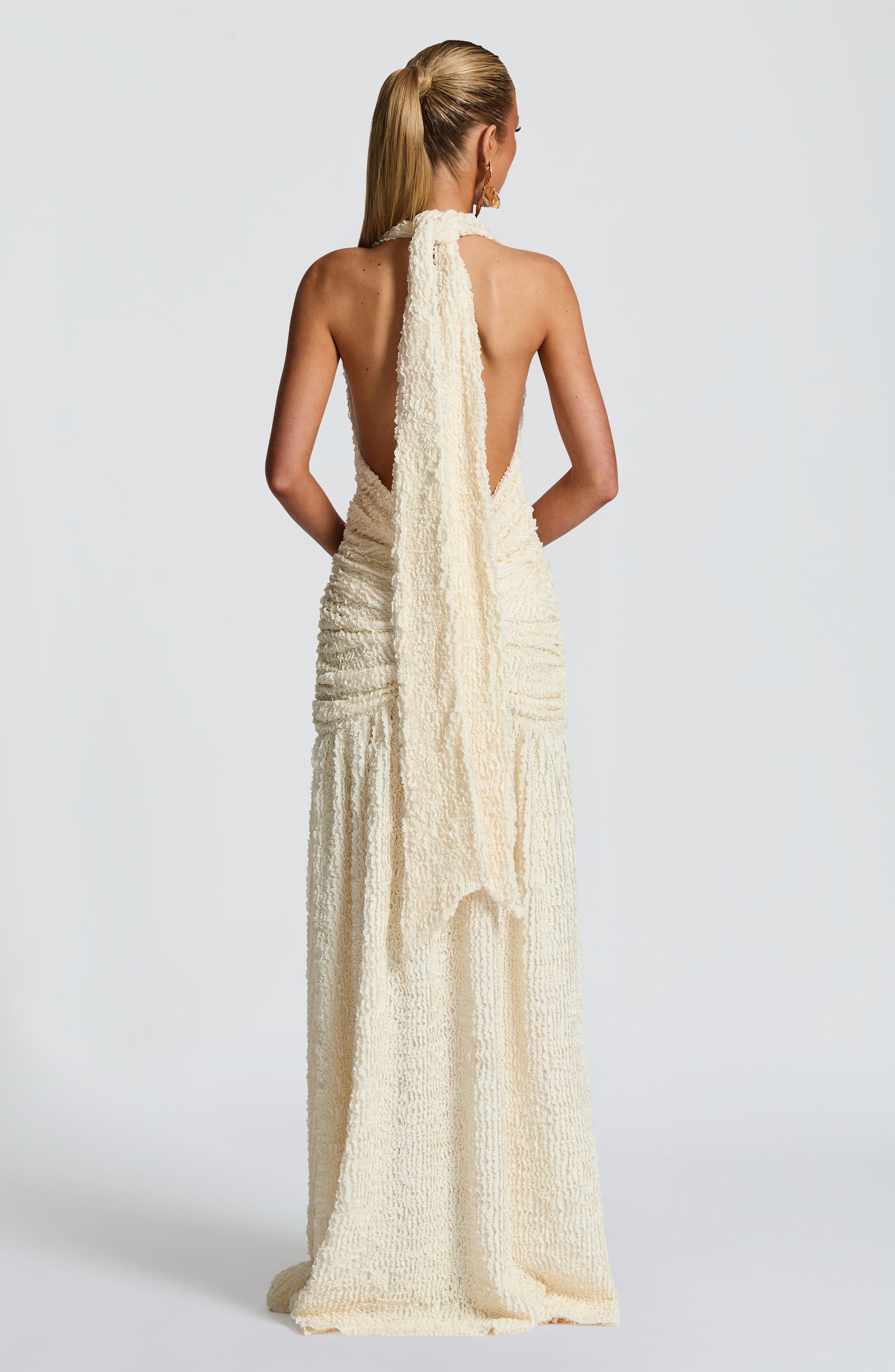Minerva Maxi Dress - Ivory - Napalia