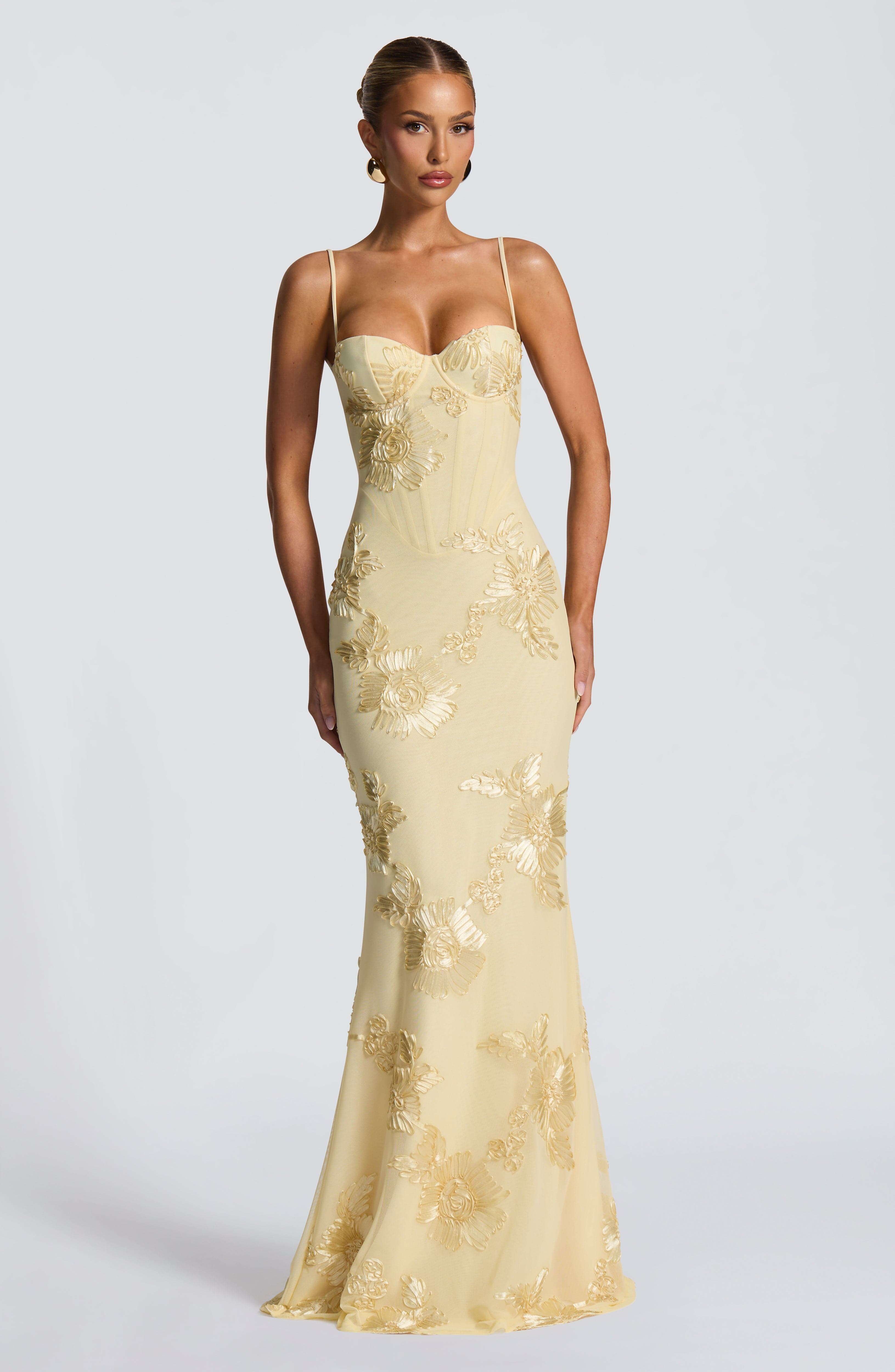 Nefertiti Maxi Dress - Lemon - Napalia