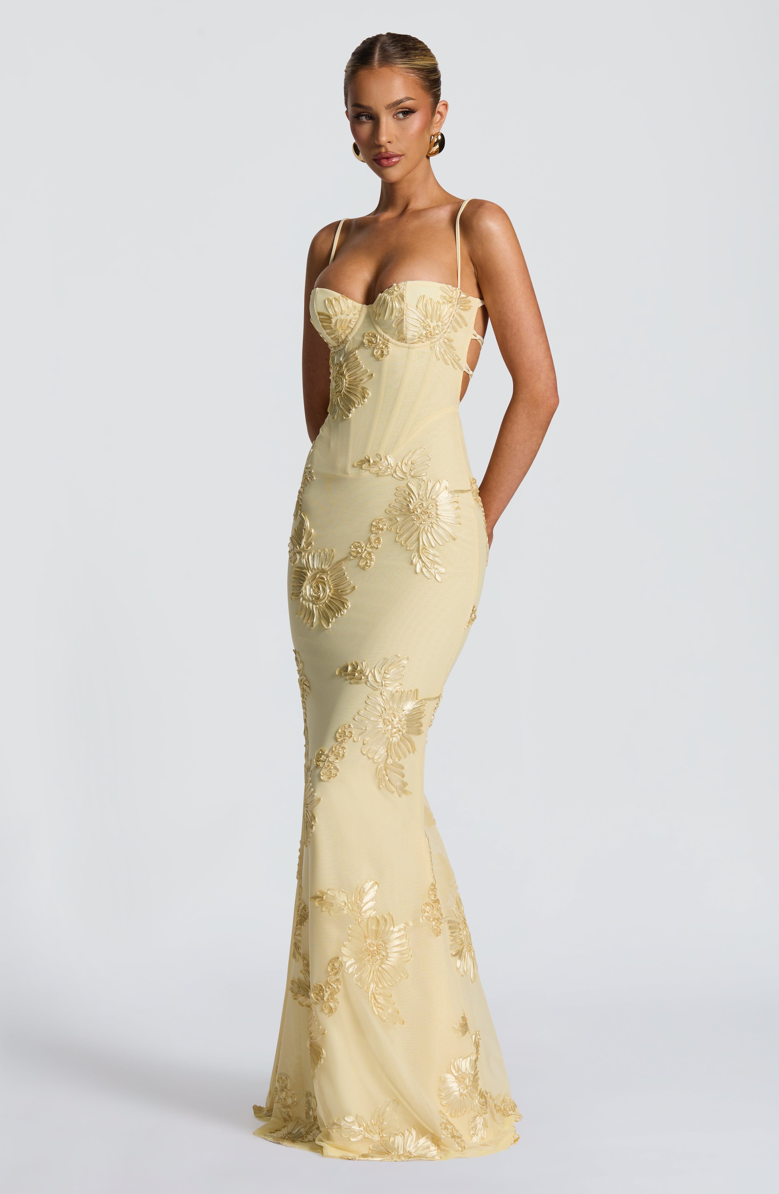 Nefertiti Maxi Dress - Lemon - Napalia