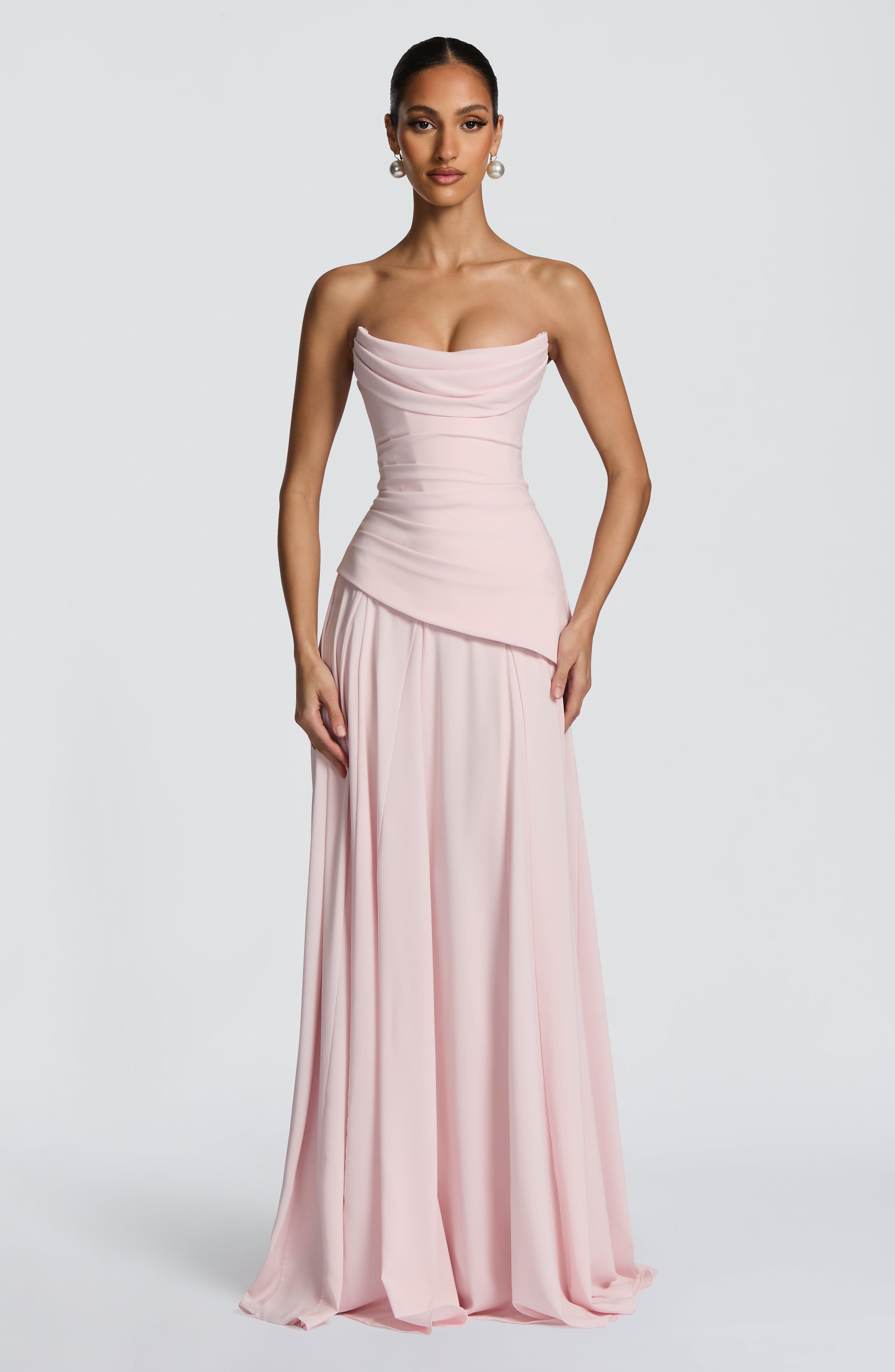 Patricia Maxi Dress - Blush - Napalia