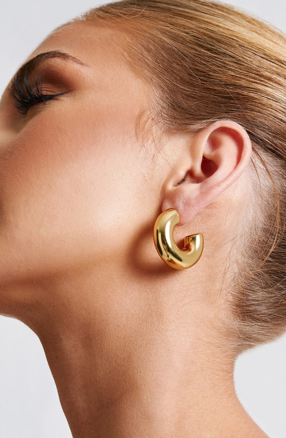 Petra Hoop Earrings - Gold - Napalia
