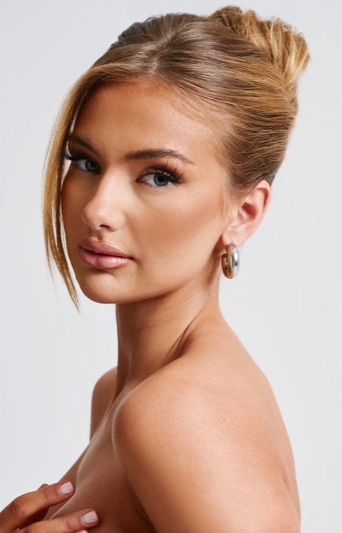 Petra Hoop Earrings - Silver - Napalia